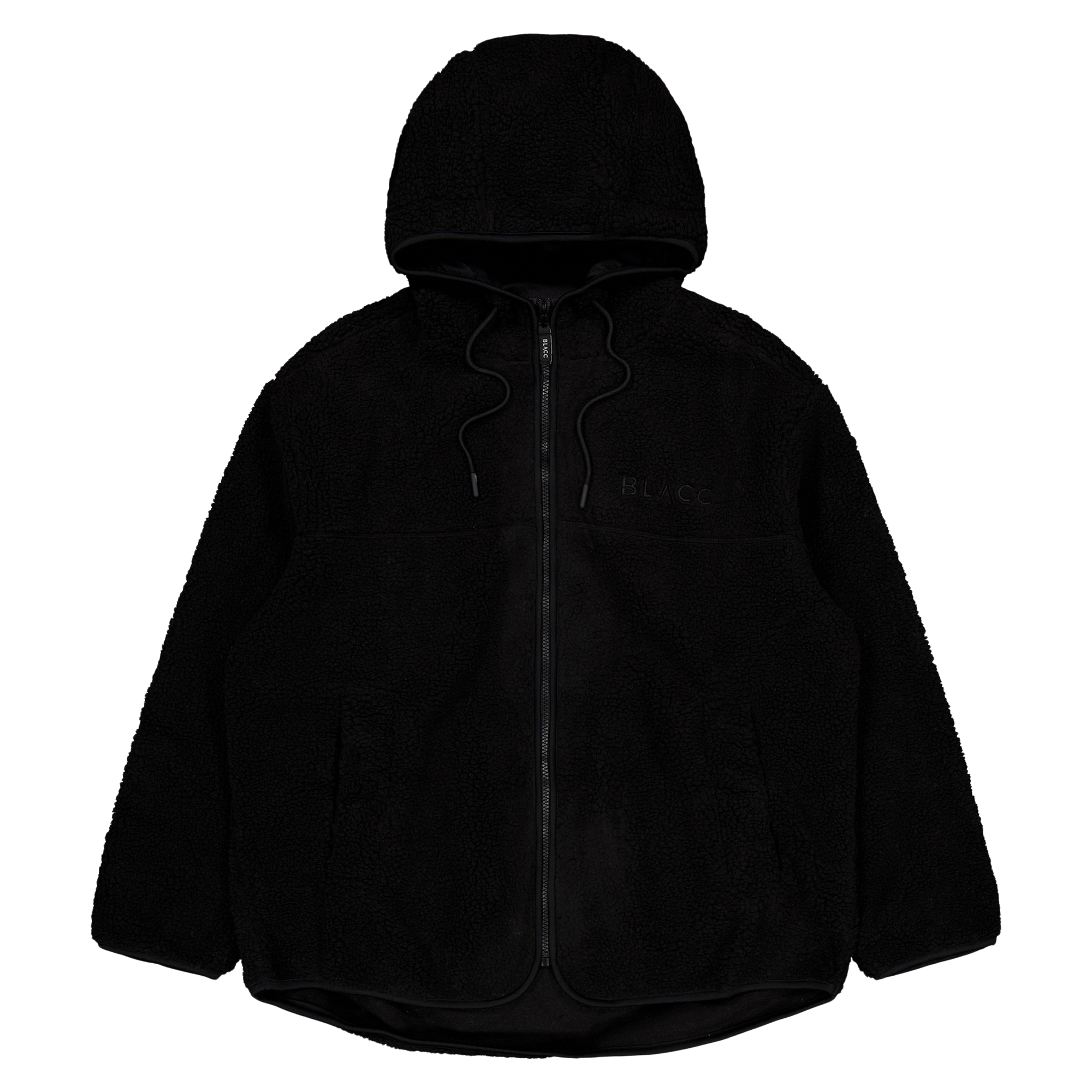 Pile Hood Jacket Jet Black, Female, Apparels, jackets, Black, XS