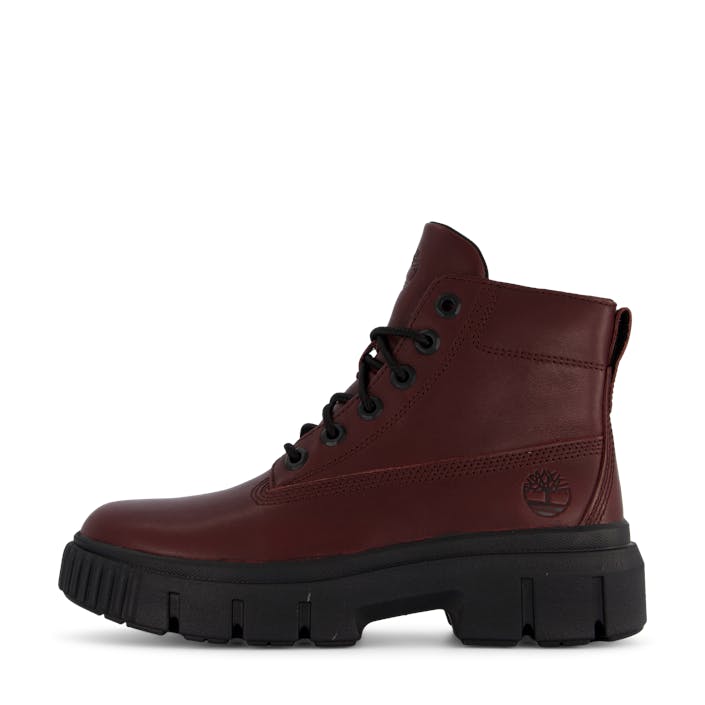 Greyfield Leather Boot Dark Port, Female, Shoes, Boots, Brown, UK 5