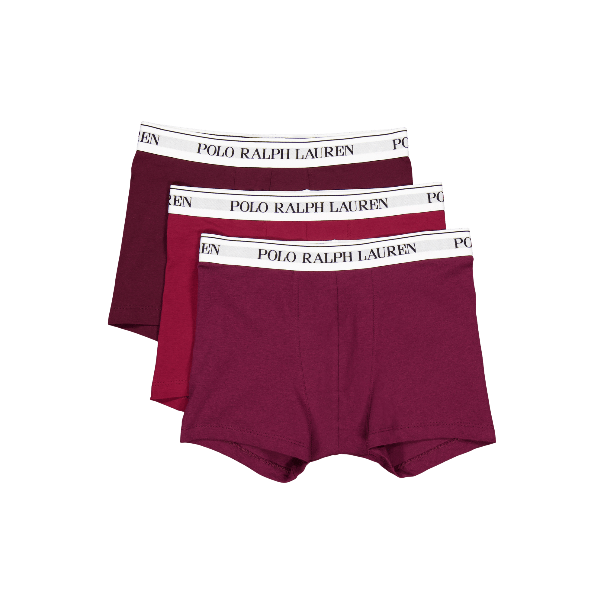 Classic Stretch-Cotton Trunk 3-Pack 3PK Rich Ruby / Wne Htr / Red Crpt, Male, Odevy, Spodná bielizeň, Červená, M