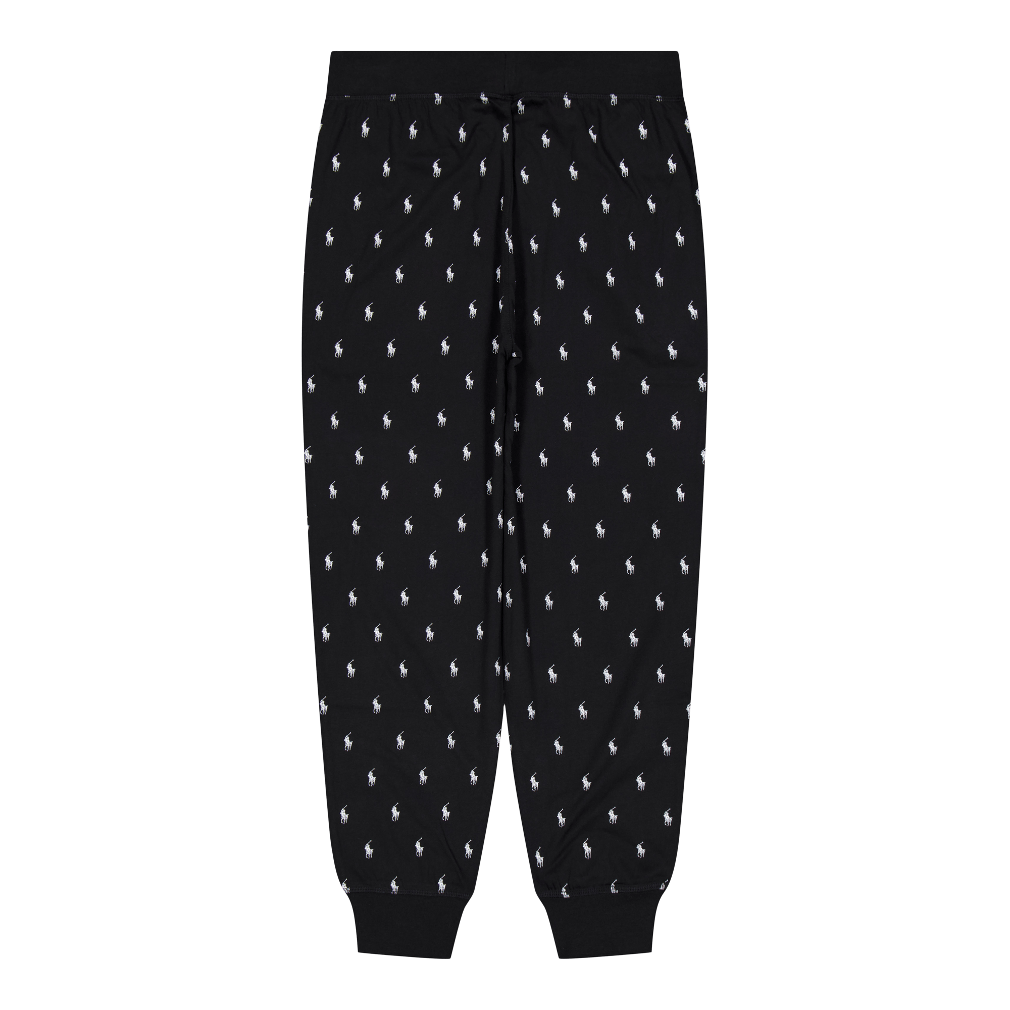 Allover Pony Cotton Jersey Sleep Jogger Polo Black Aopp - Bild 2