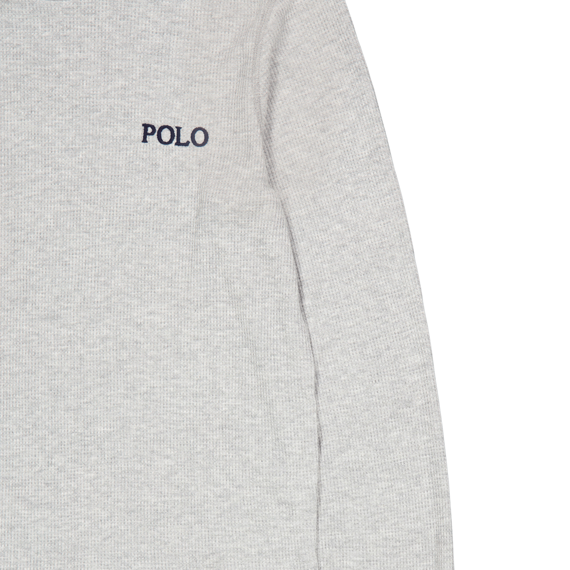 Waffle-Knit Crewneck Sleep Shirt Andover Heather - Bild 3