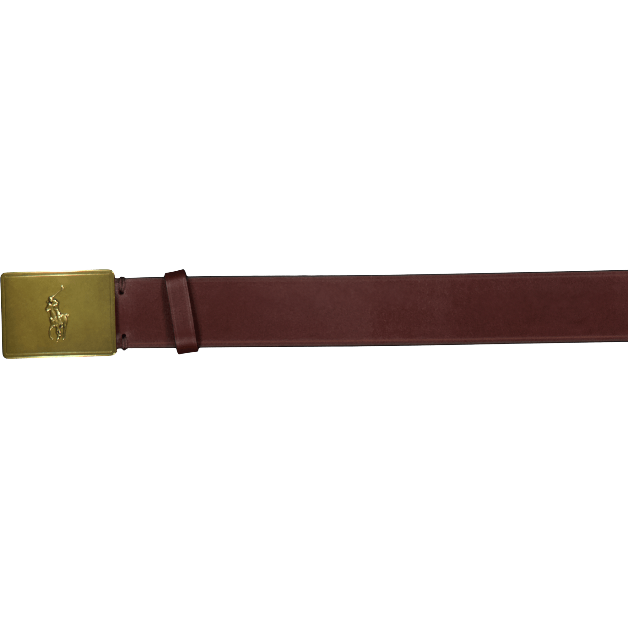 Pony Plaque Leather Belt Brown, Male, varusteet, muut tarvikkeet, Ruskea, W32