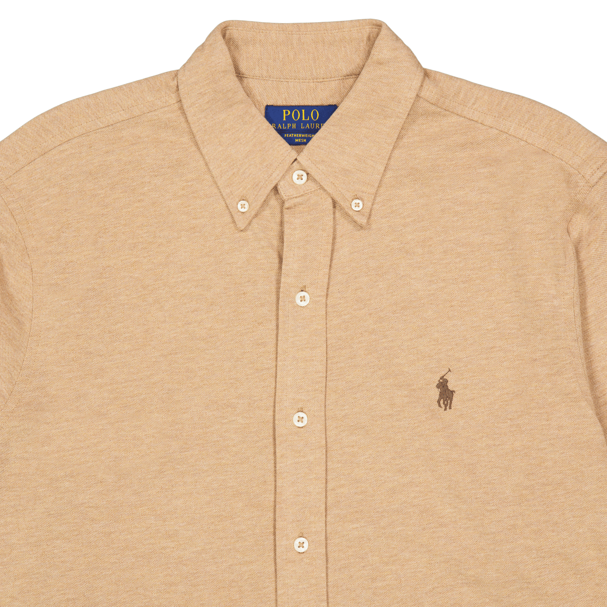 Polo Ralph Lauren Featherweight Mesh Shirt 115 Classic Camel c888 - Bild 3