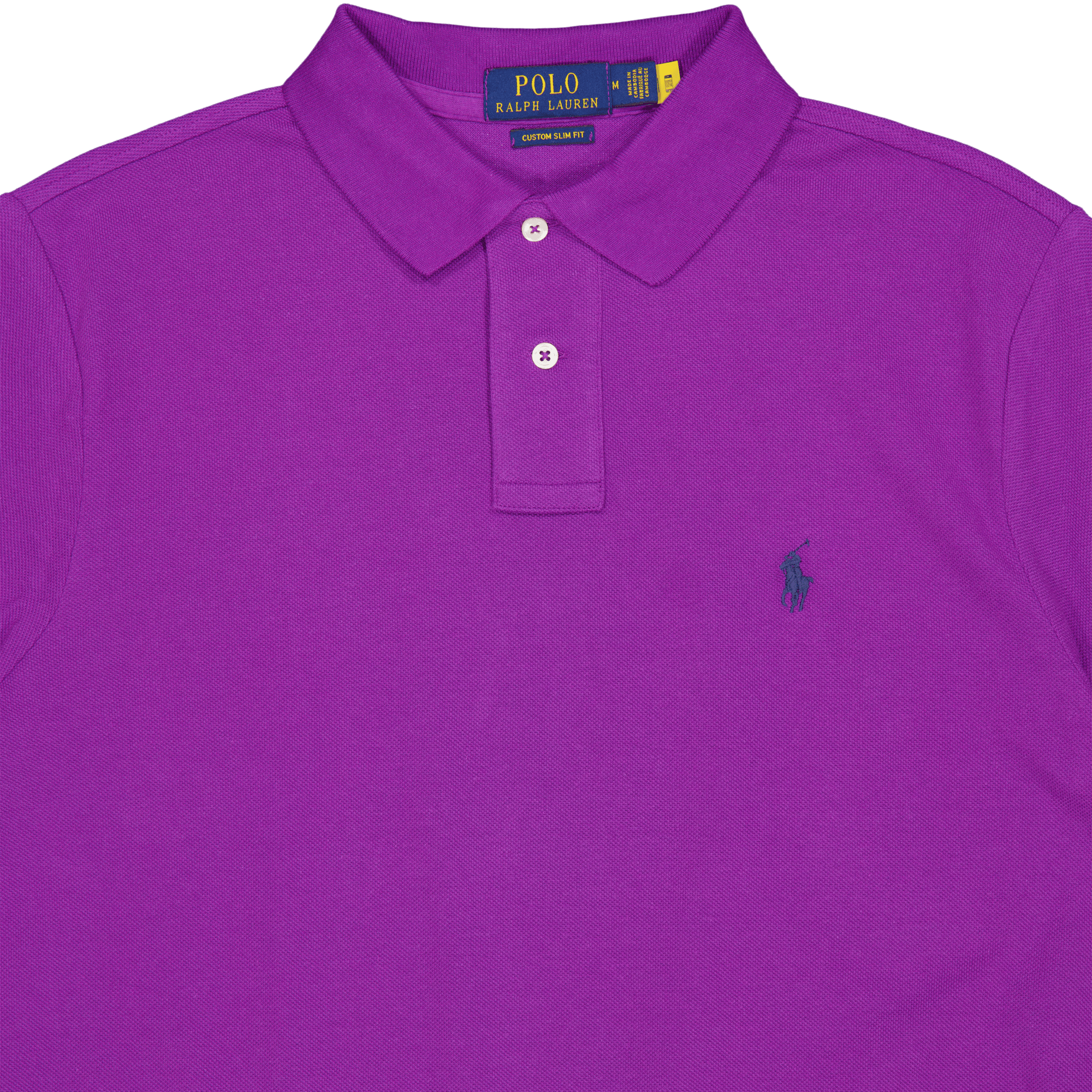 Custom Slim Fit Mesh Polo Shirt Paloma Purple - Bild 3