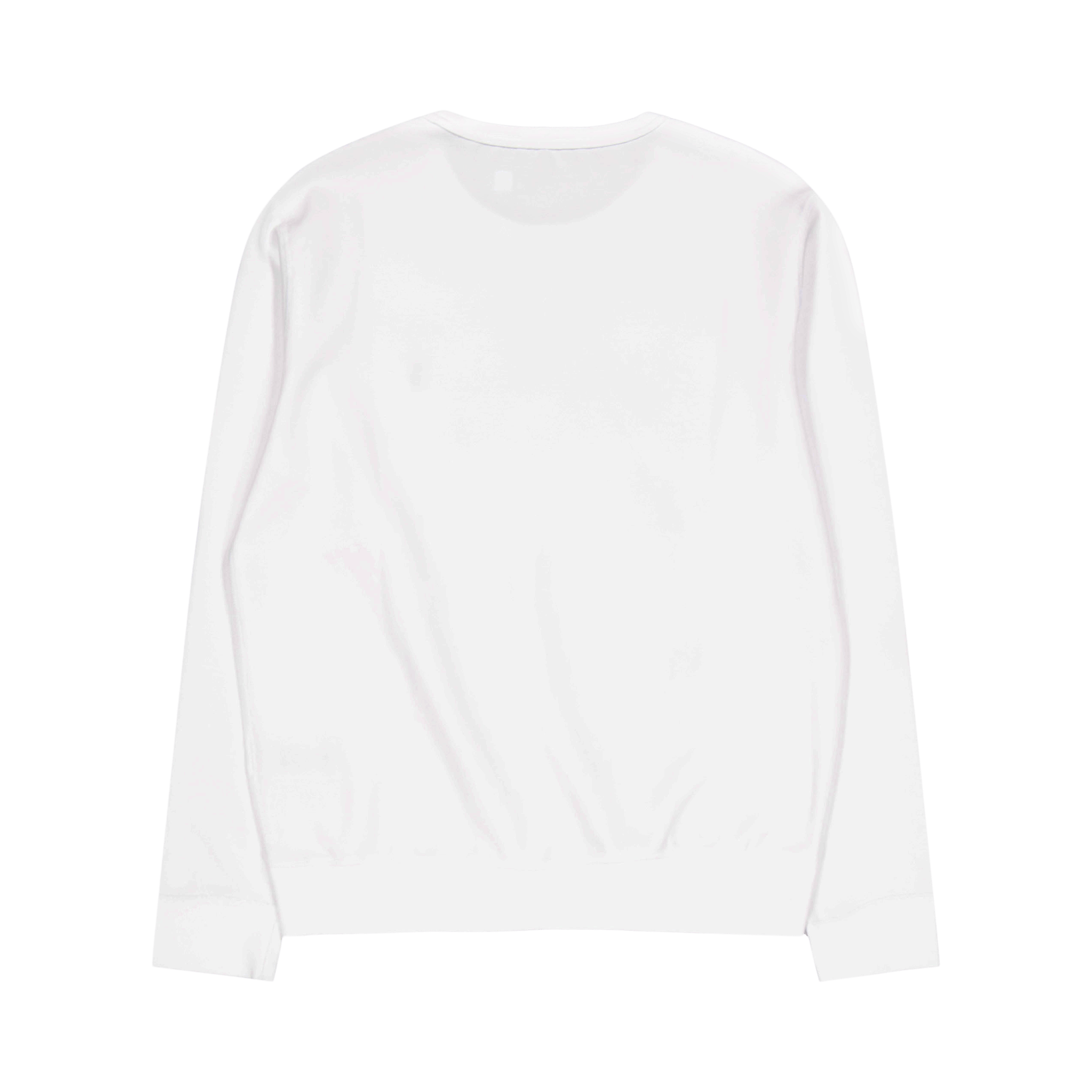 Marled Double-Knit Sweatshirt White - Bild 2