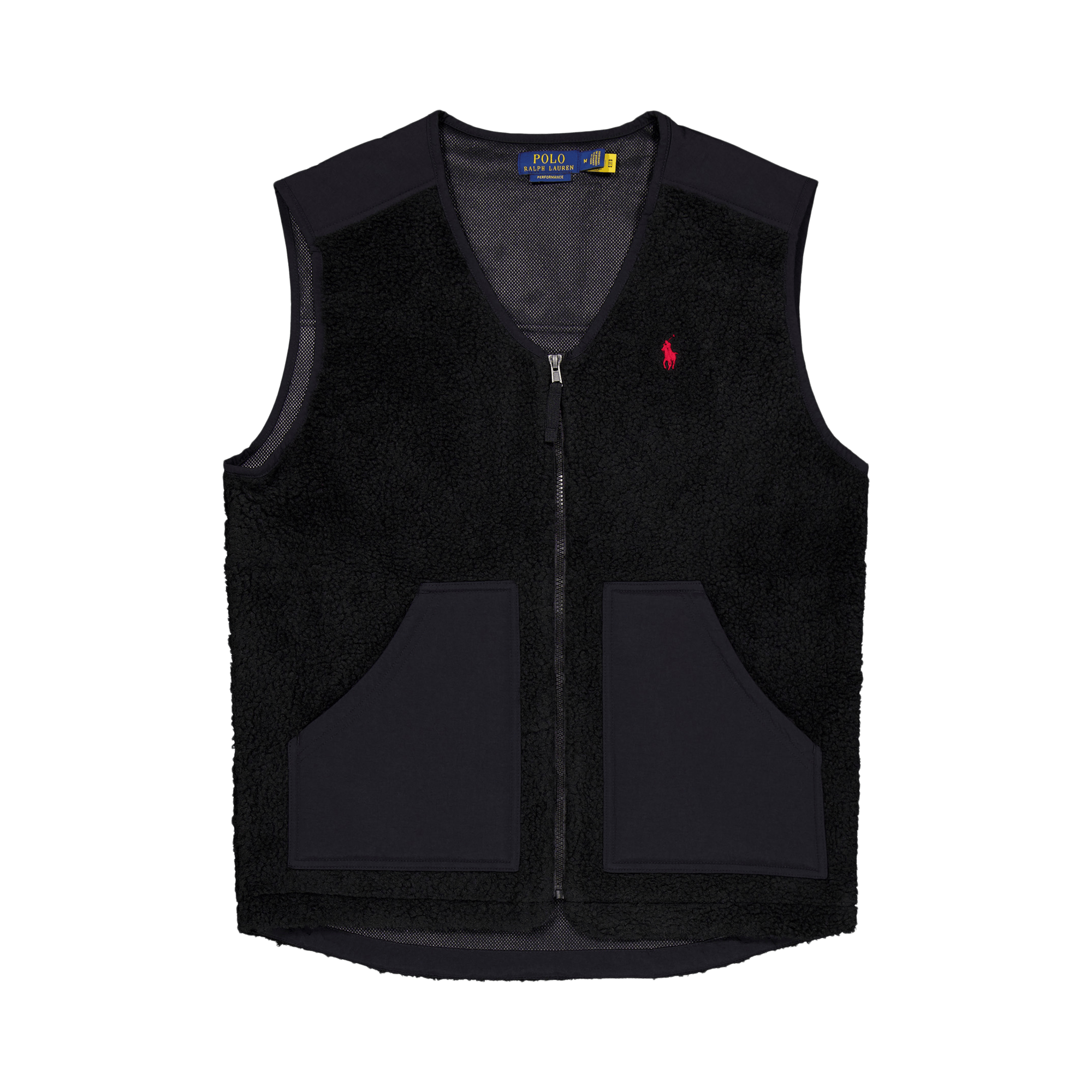 Wind-Blocking Hybrid Vest Polo Black / Polo Black