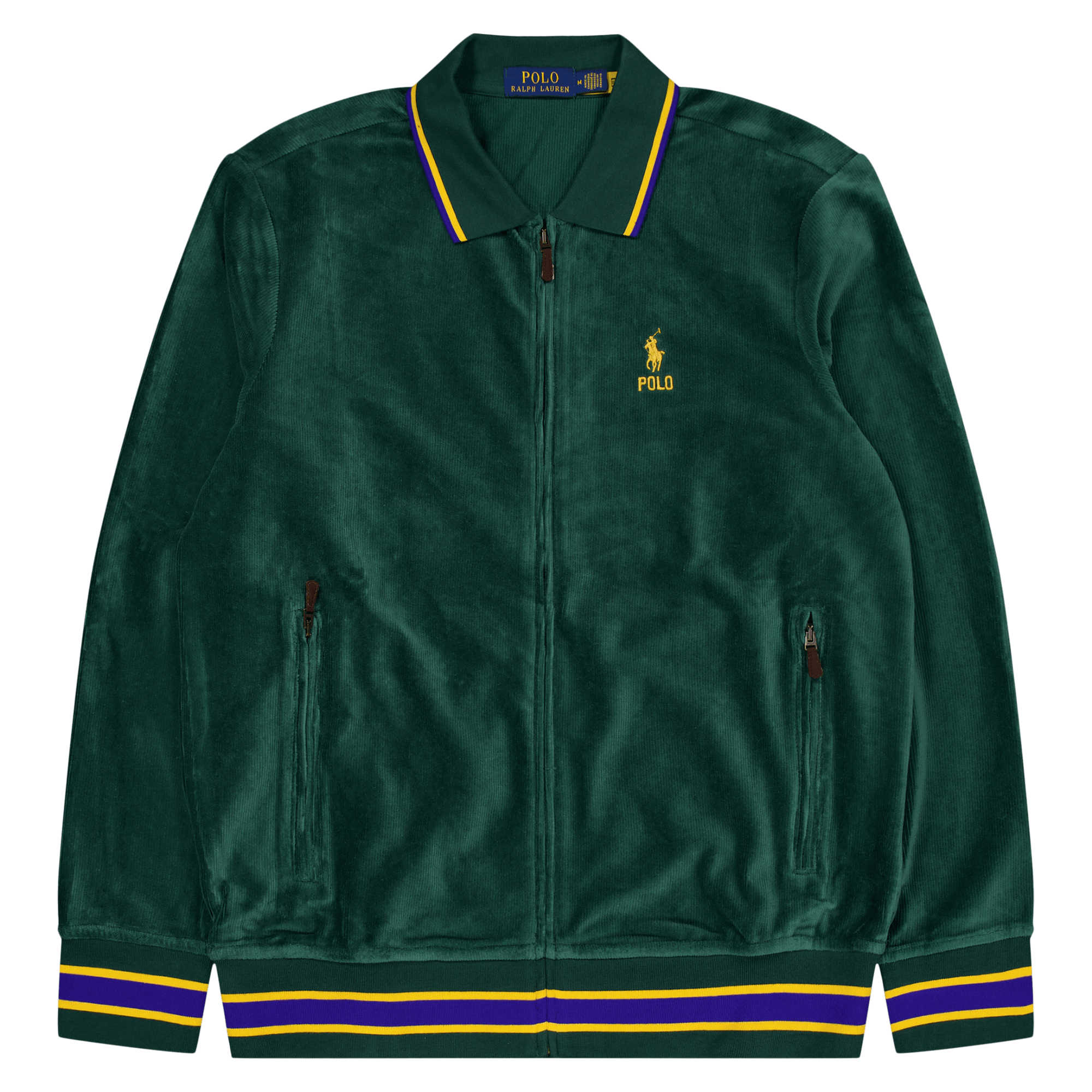 Polo Ralph Lauren Corduroy Full Zip Track Jacket 001 Moss Agate