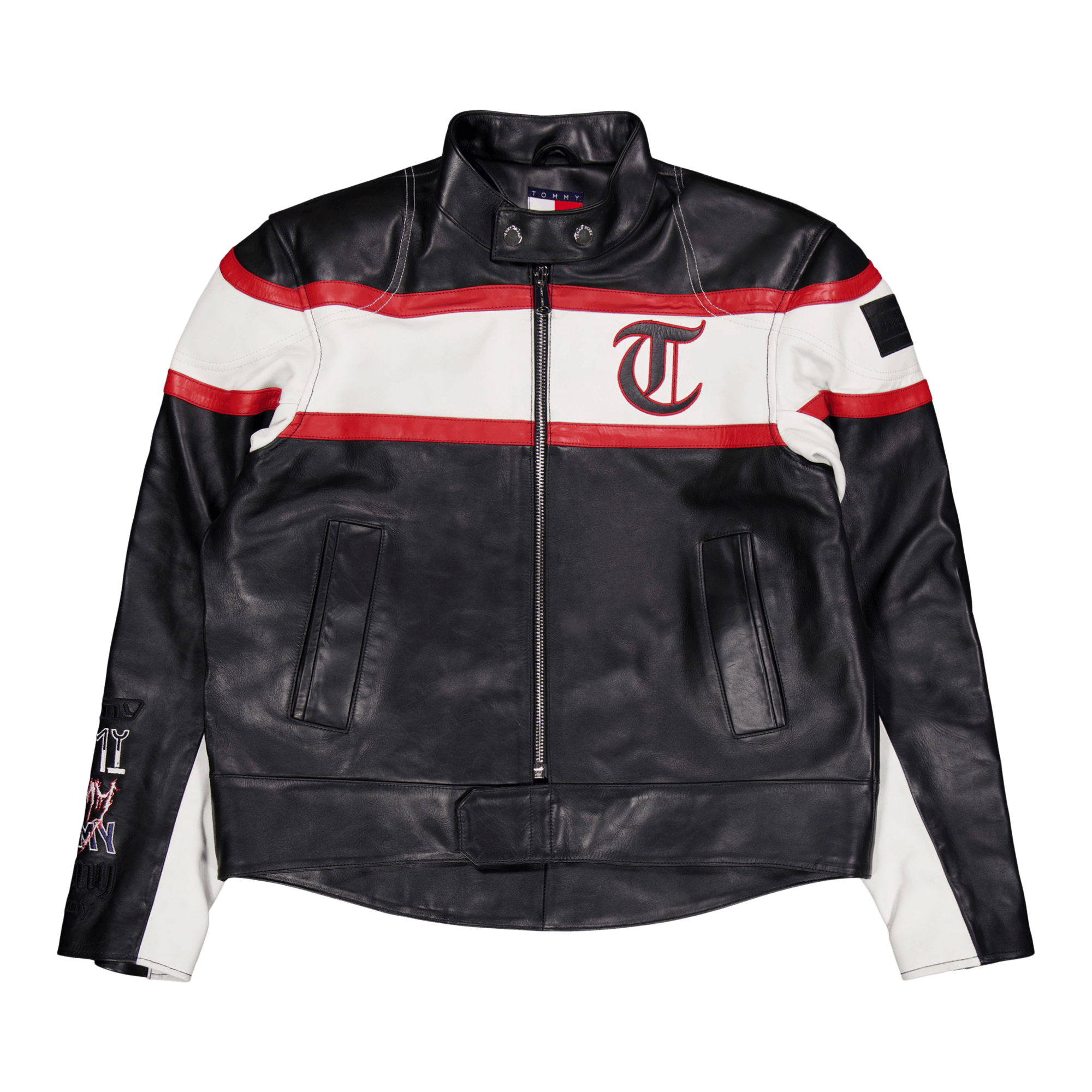 Tjcu Leather Biker Jacket Black, Male, Apparels, jackets, Black, M
