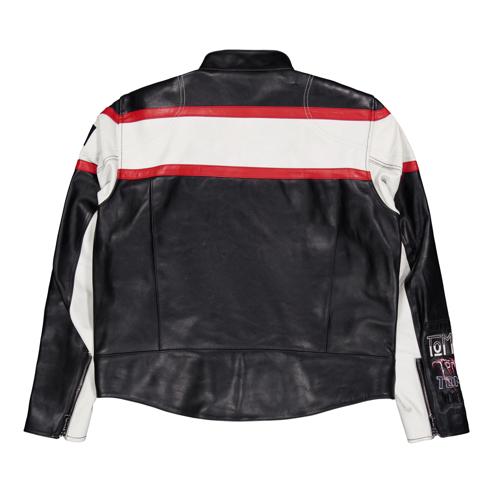 Tjcu Leather Biker Jacket Black - Bild 2