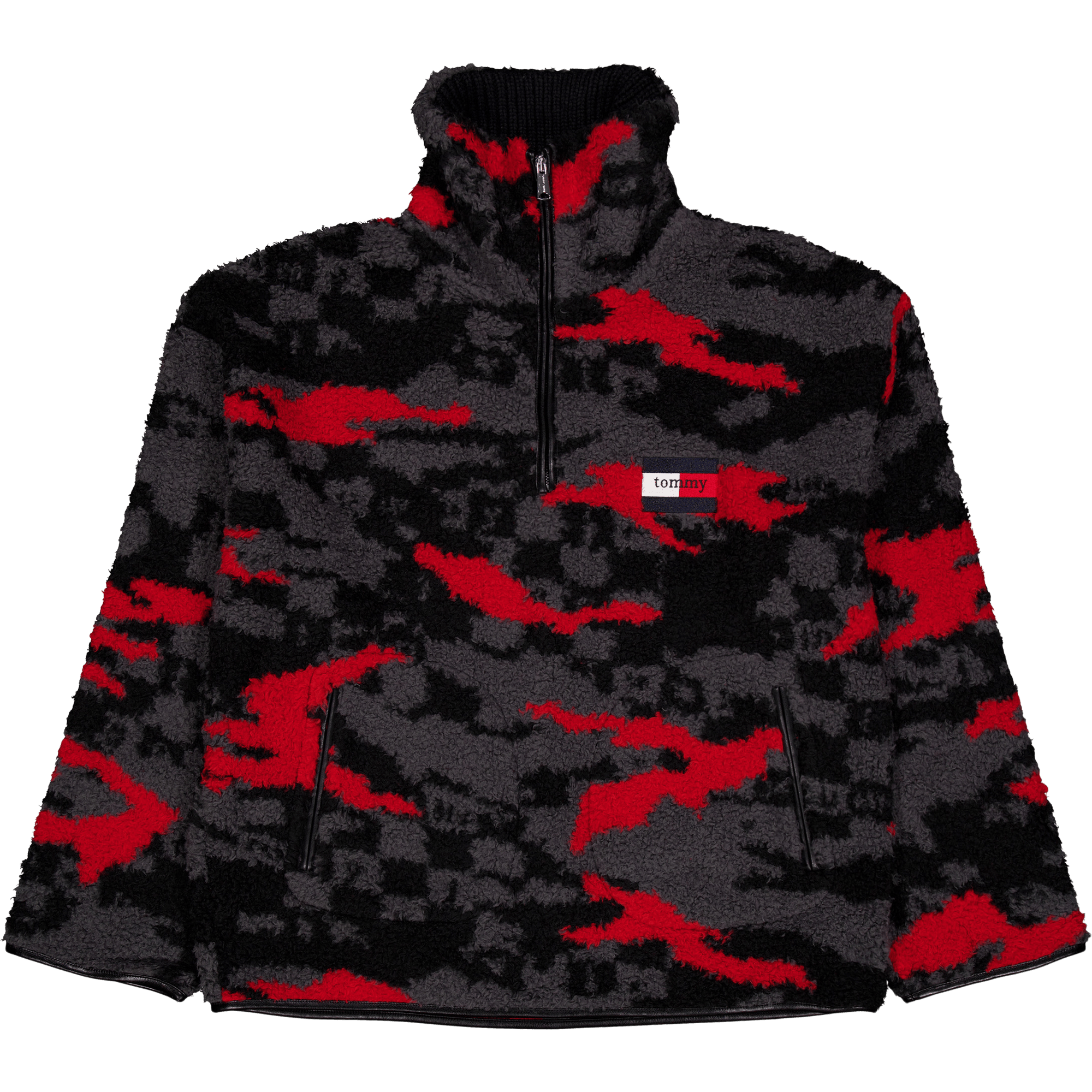 Tjcu Polar Fleece Zipmock Boulevard Grey