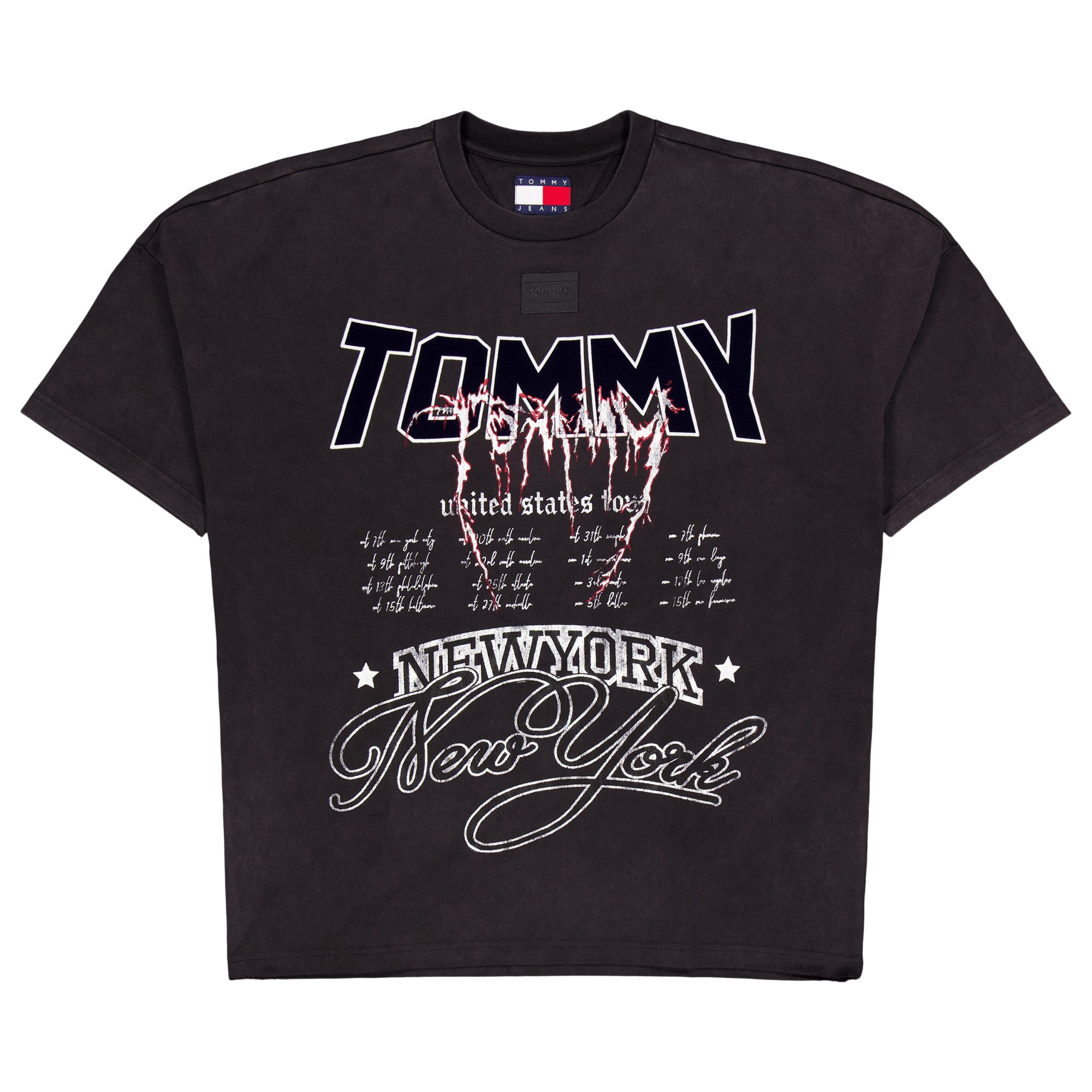 Tjcu Heavy Wash Ss Graphic Tee Black