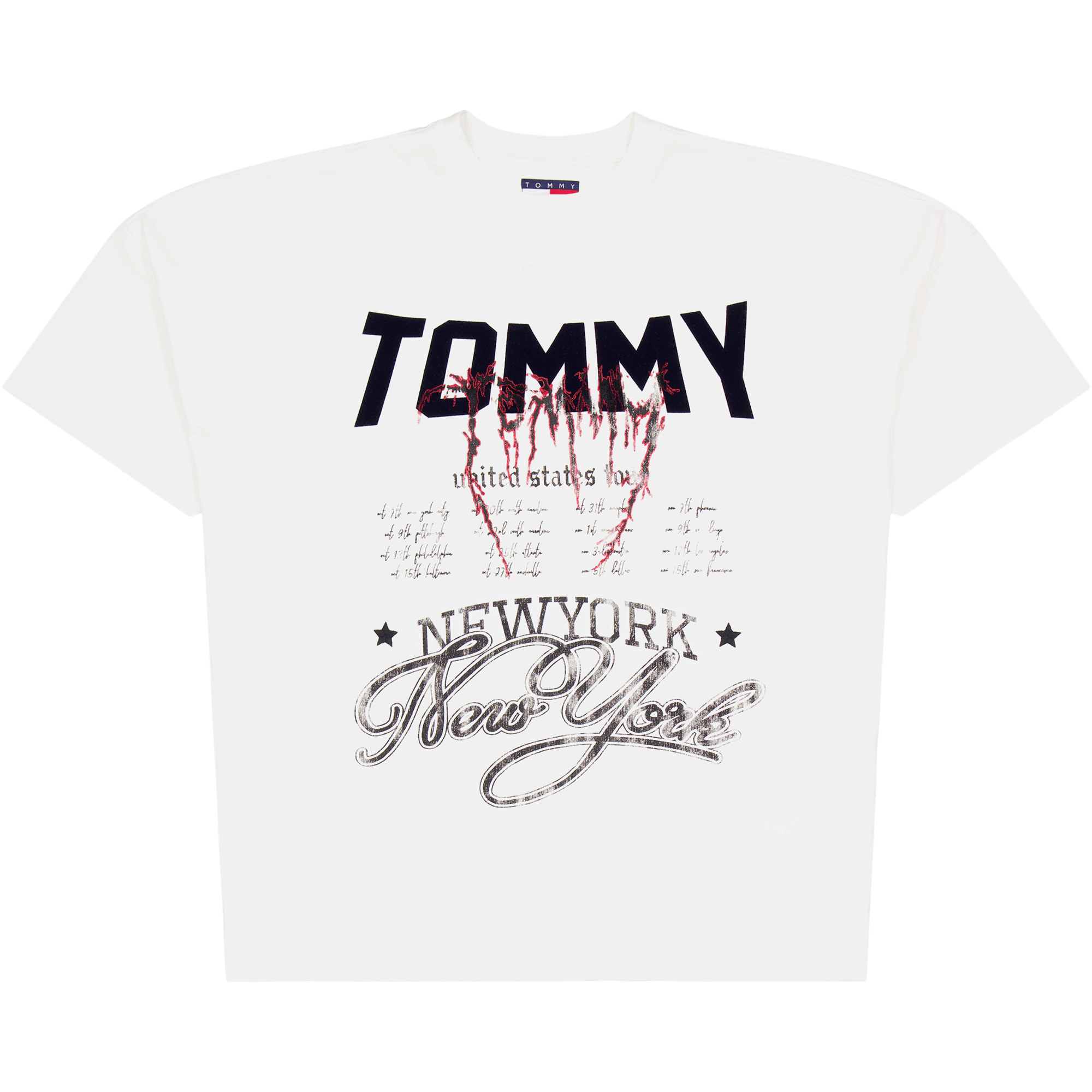 Tjcu Heavy Wash Ss Graphic Tee Ancient White