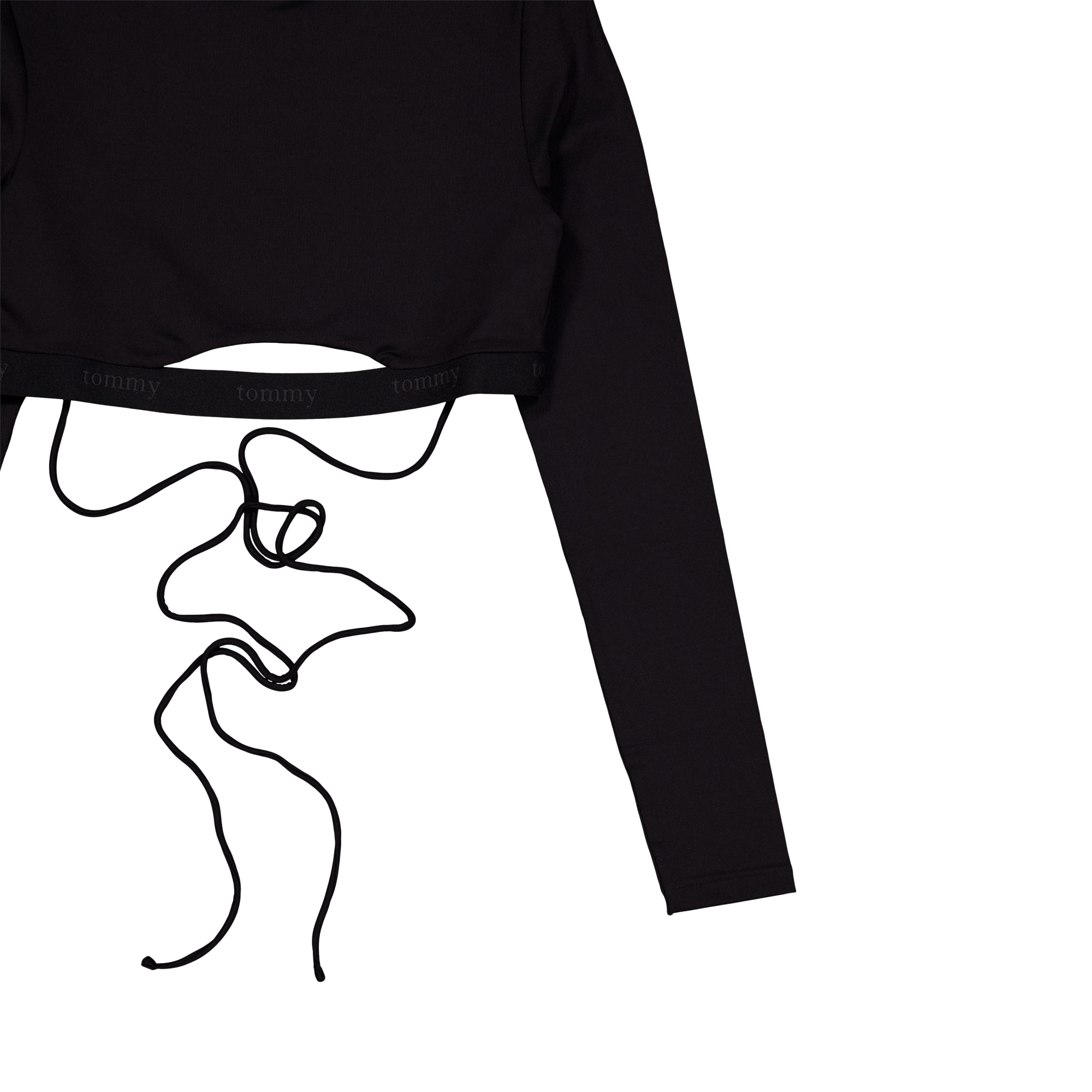 Tjcw Backless Longsleeve Cropt Black - Bild 3
