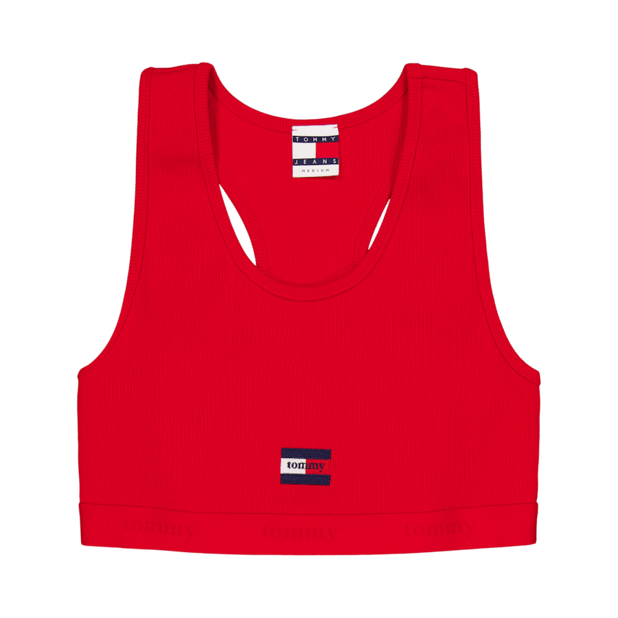 Tjcw Ess Rib Jersy Bra Top Deep Crimson