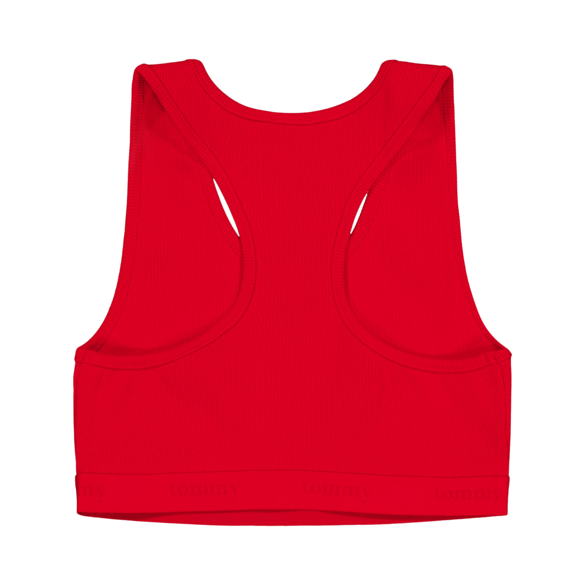 Tjcw Ess Rib Jersy Bra Top Deep Crimson - Bild 2