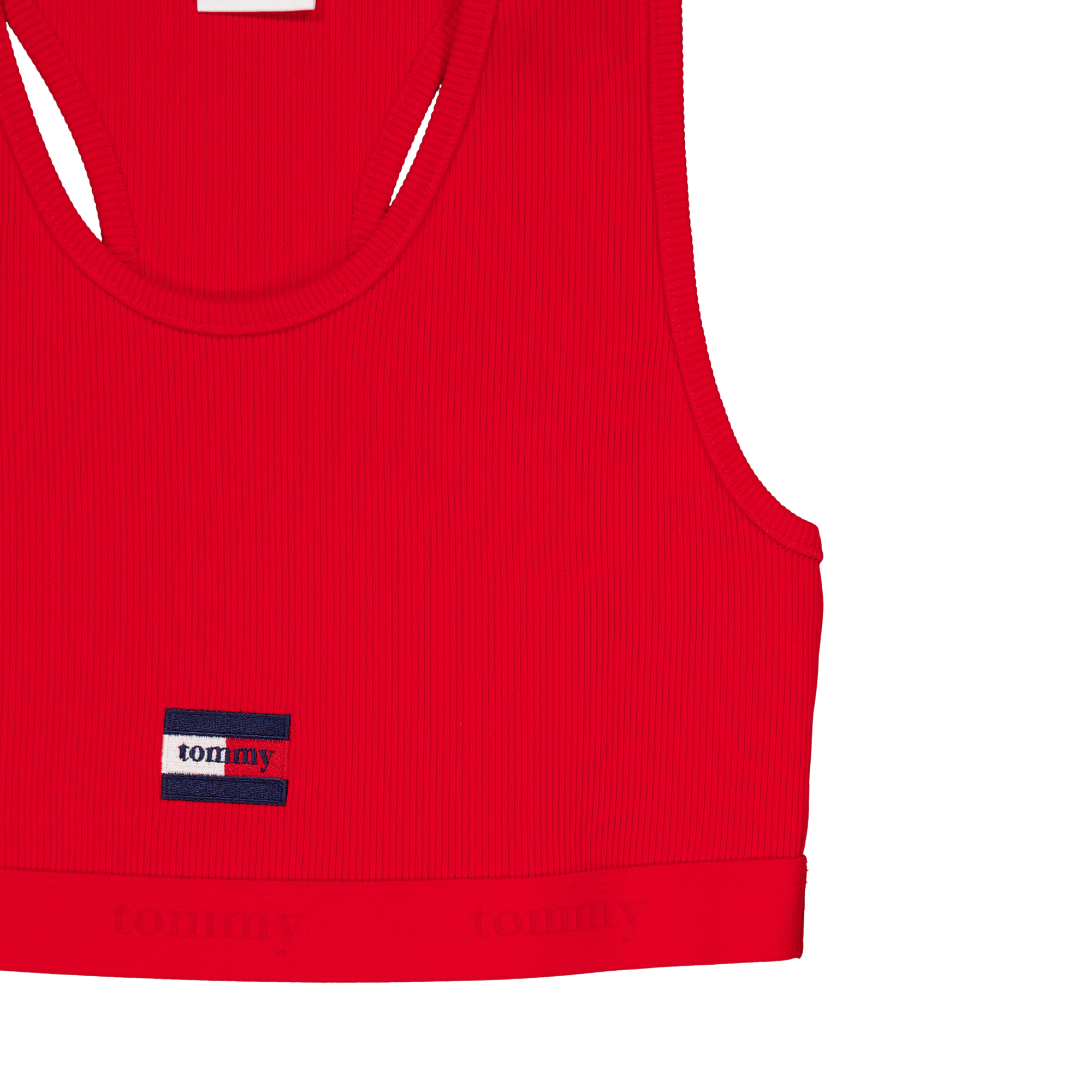 Tjcw Ess Rib Jersy Bra Top Deep Crimson - Bild 3