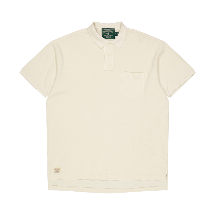 Polo x Element Big Fit Mesh Polo Shirt Ecru