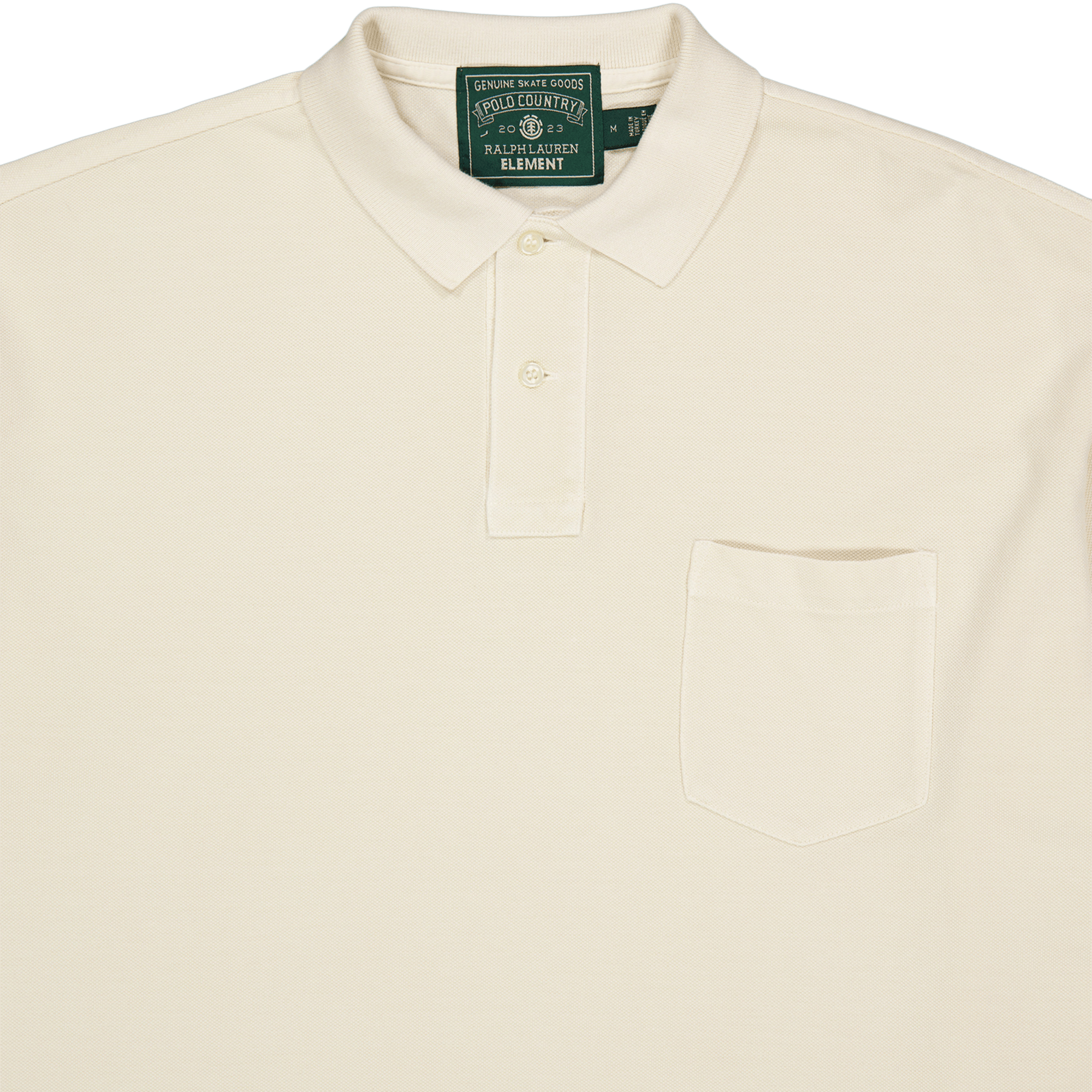 Polo x Element Big Fit Mesh Polo Shirt Ecru - Bild 3