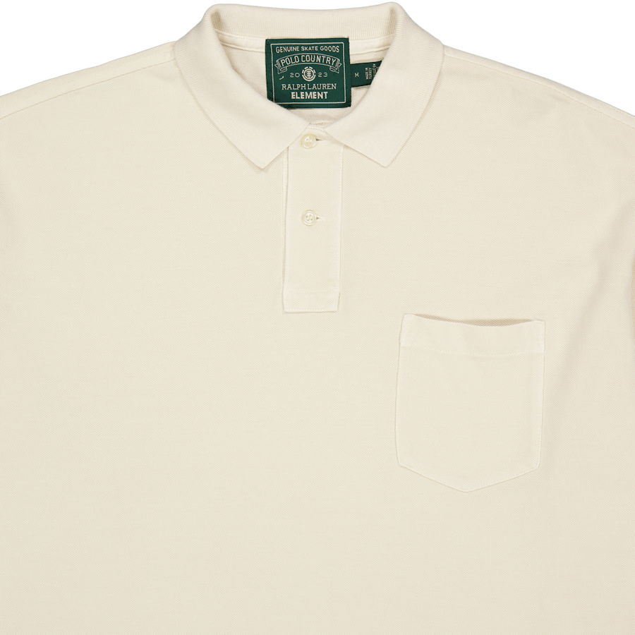 Polo x Element Big Fit Mesh Polo Shirt Ecru - Bild 3