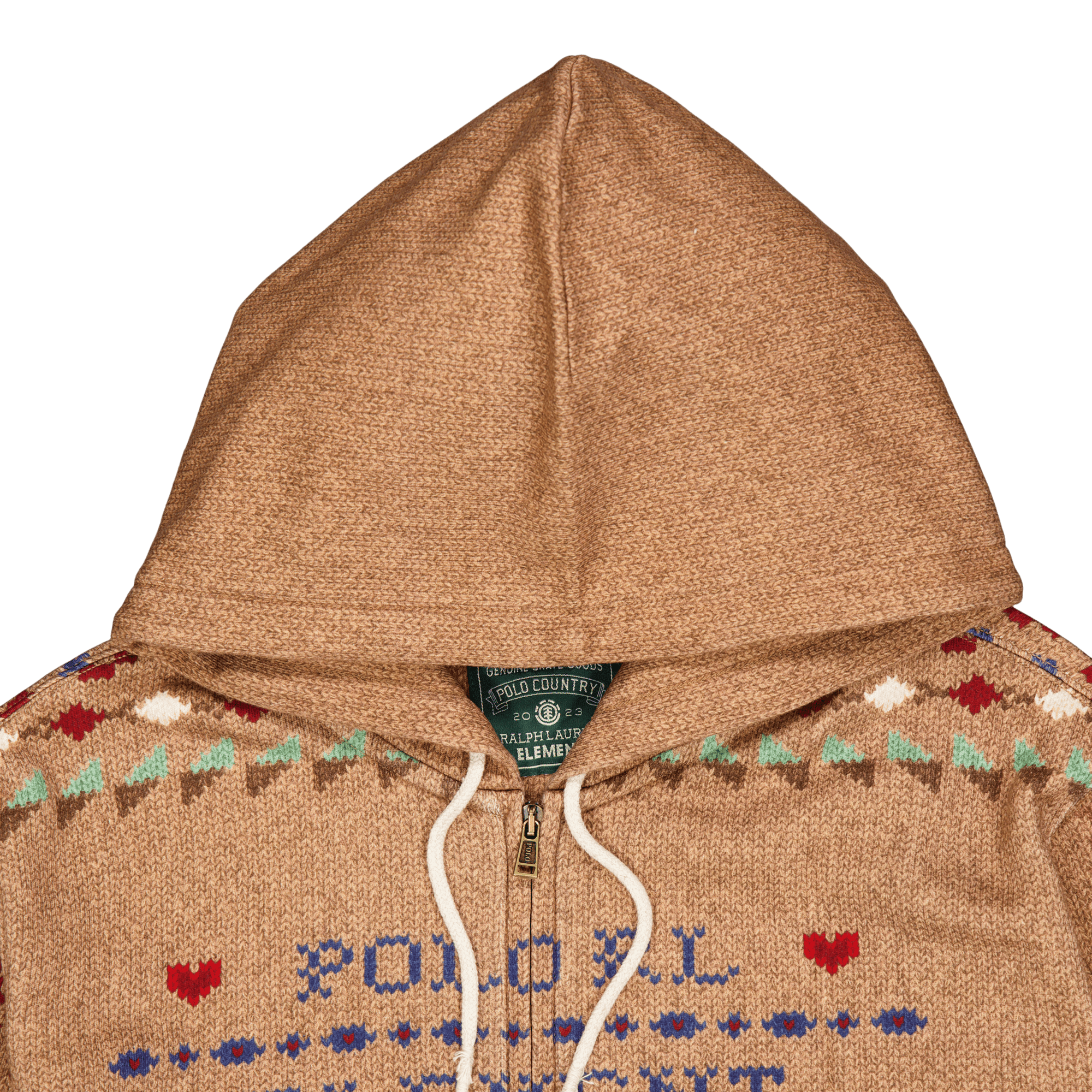 Polo x Element Fleece Hoodie Brown Multi - Bild 3