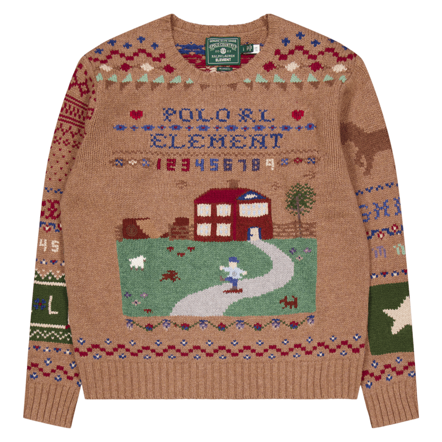 Polo x Element Wool Sweater Brown Multi