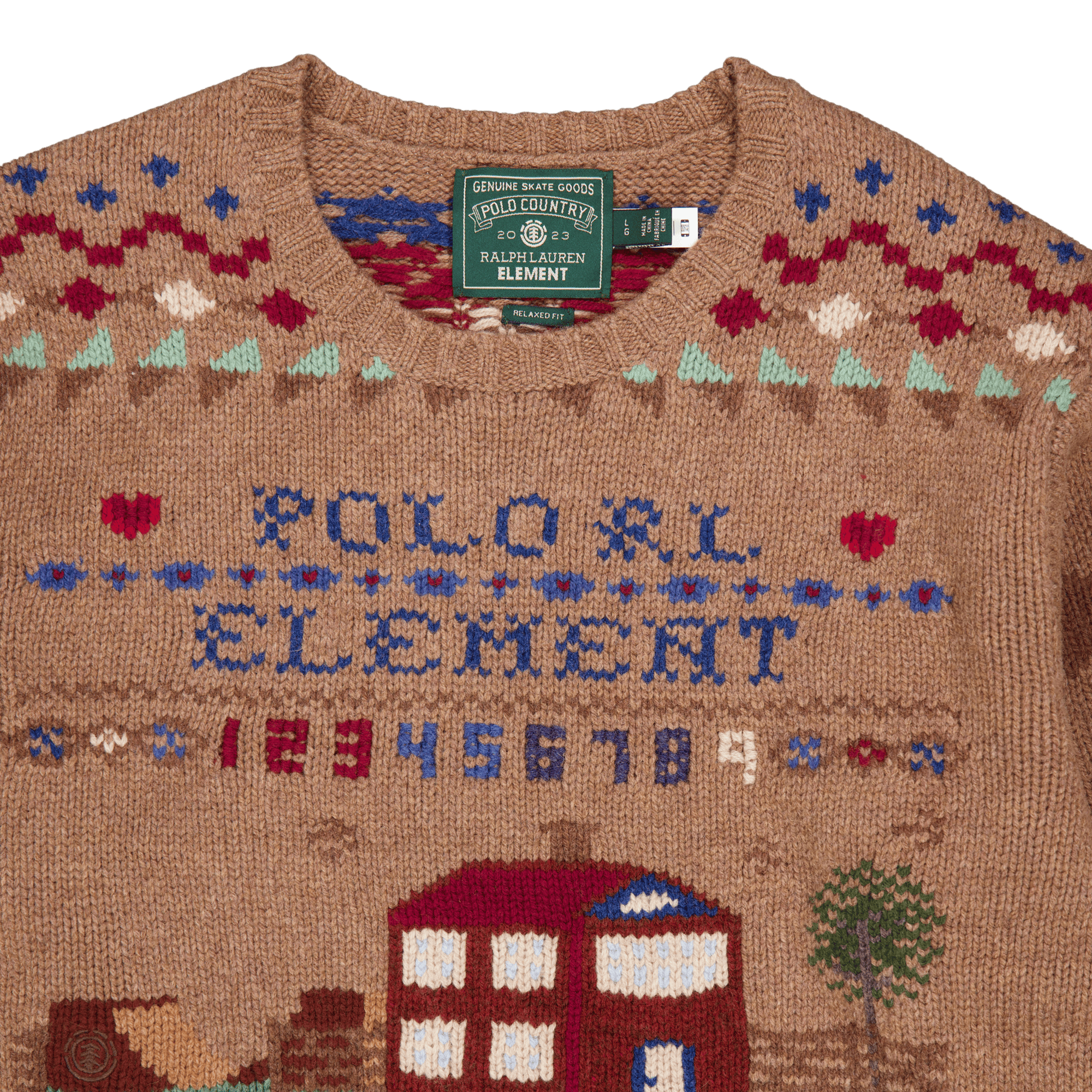 Polo x Element Wool Sweater Brown Multi - Bild 3