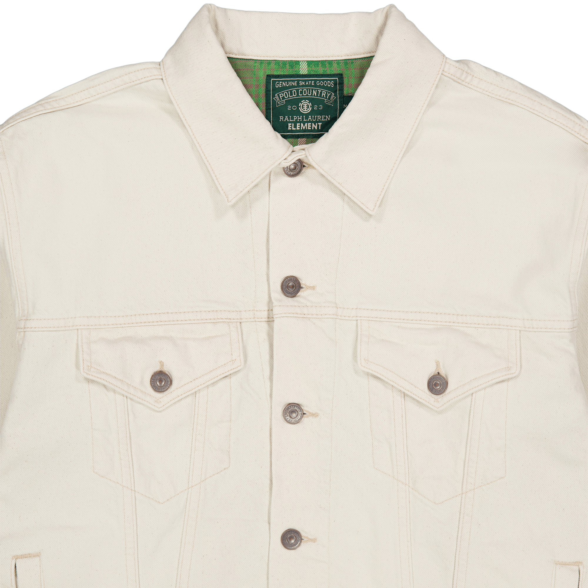 Polo x Element Denim Trucker Jacket Ecru - Bild 3