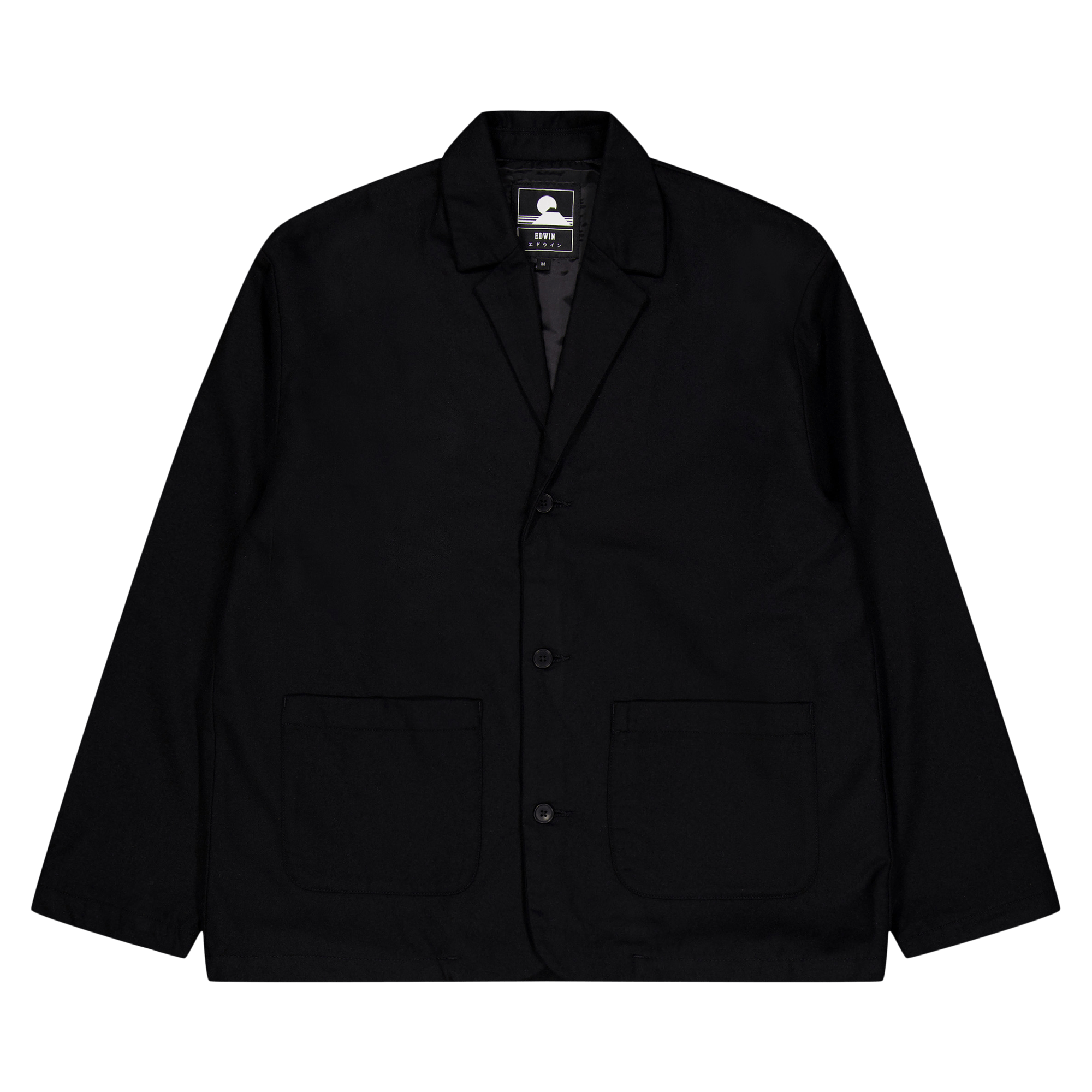 Edison Blazer Black, Male, Kleding, jassen, Zwart, M