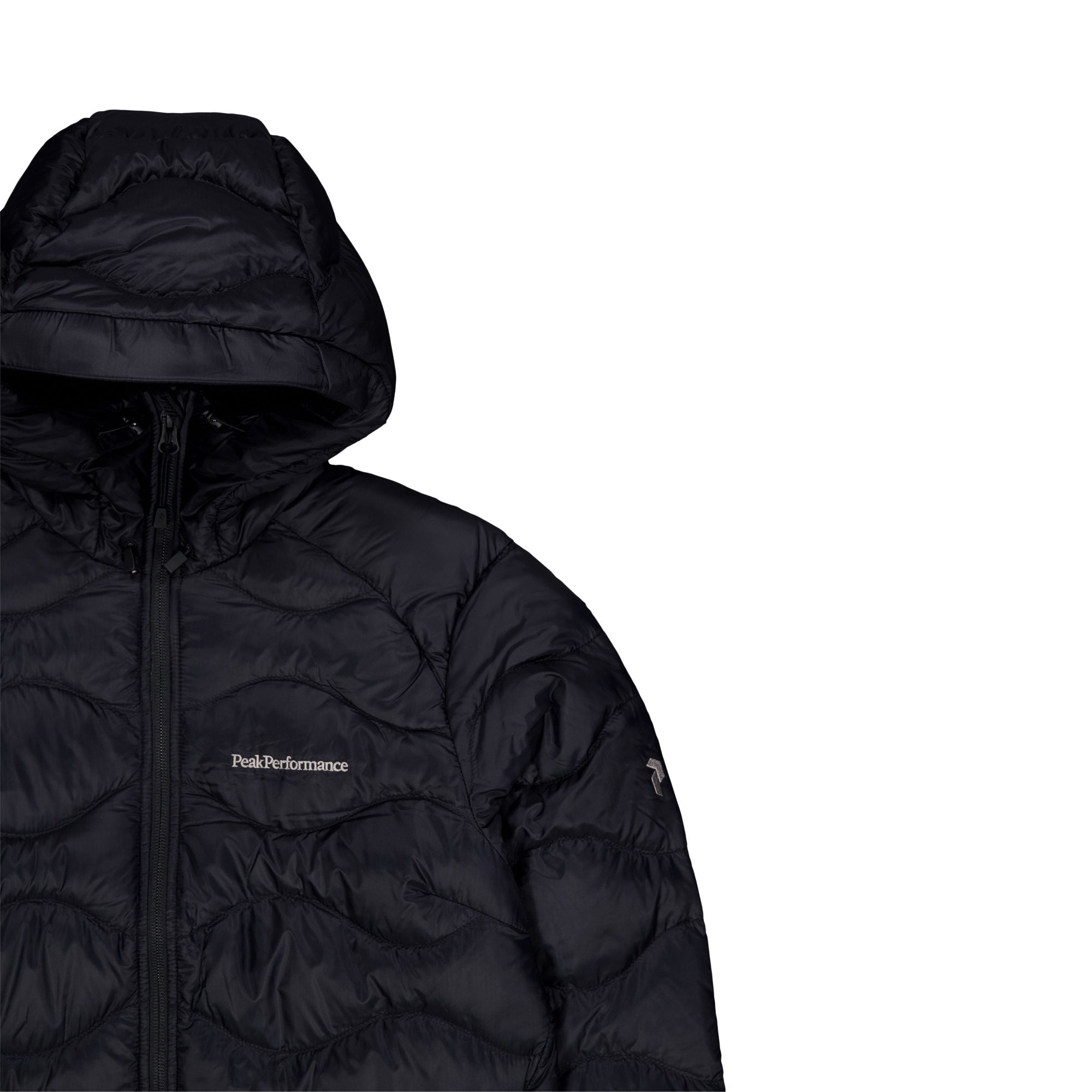 W Helium Down Hood Jacket Black - Bild 3