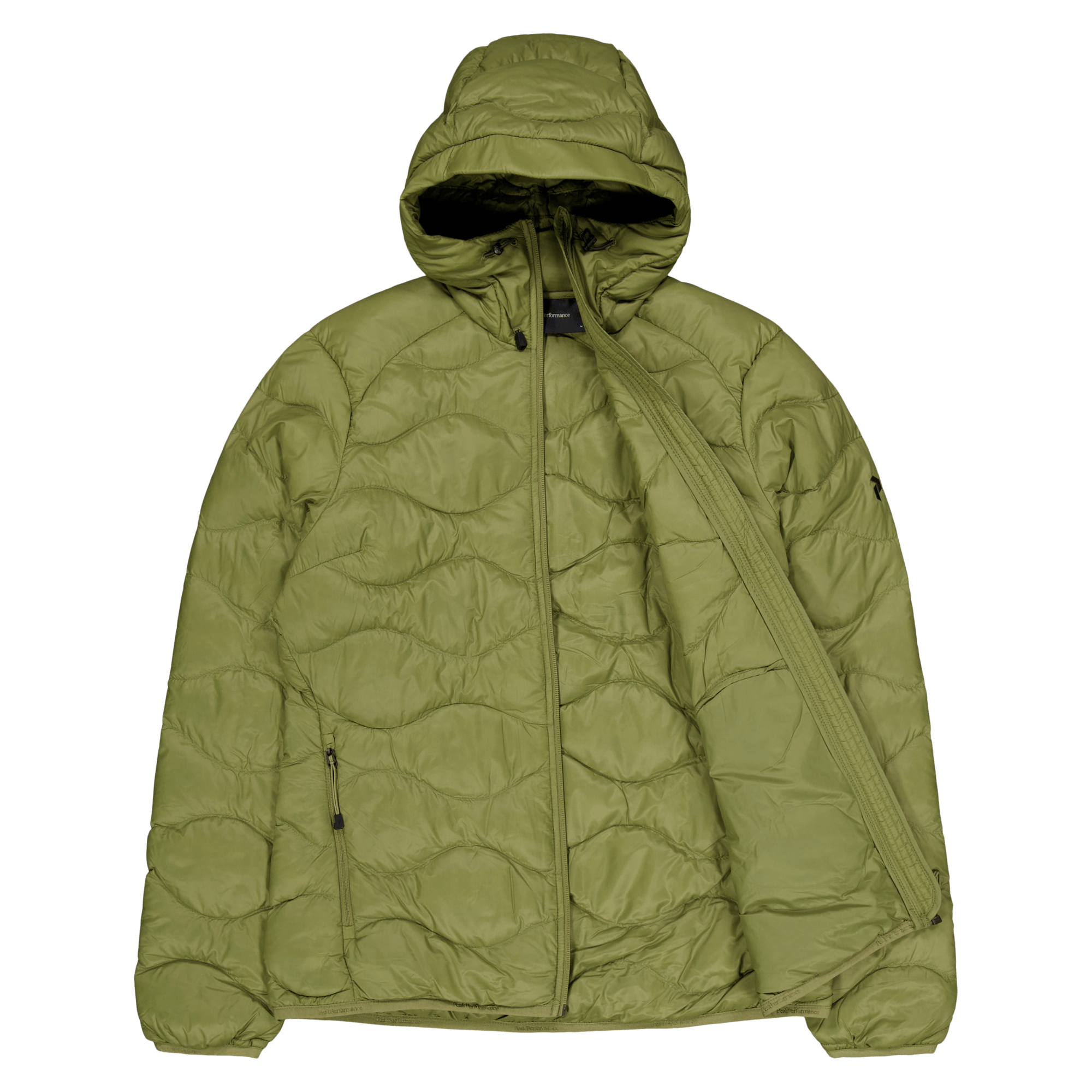 W Helium Down Hood Jacket Snap Green - Bild 4