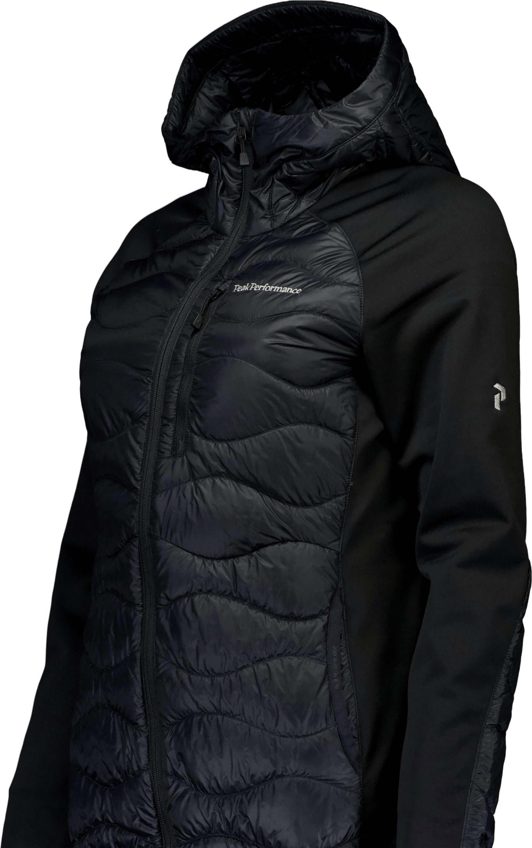 W Helium Down Hybrid Hood Black - Bild 3