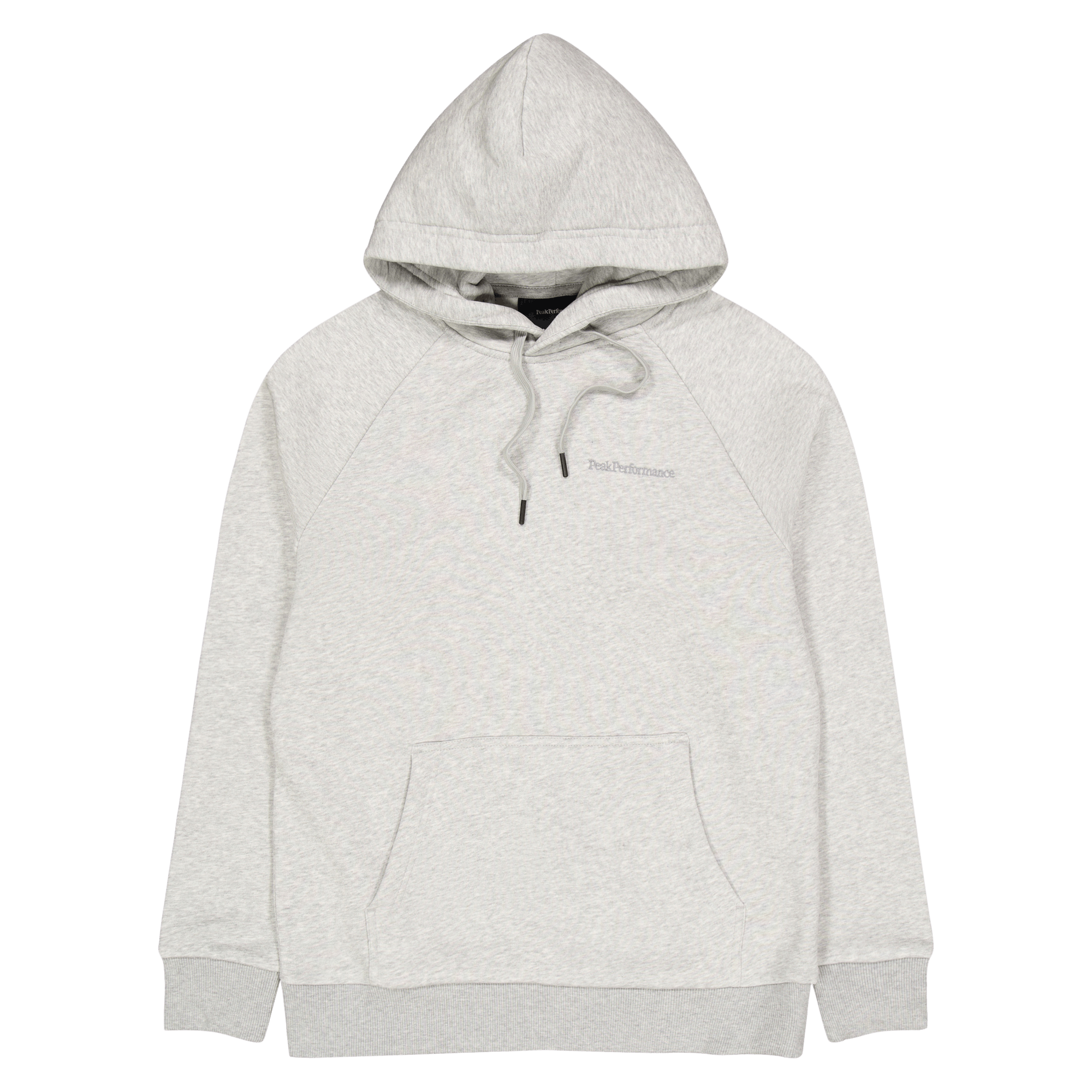 M Original Small Logo Hood Med Grey Melange, Male, Kläder, Skjortor, Grå, M