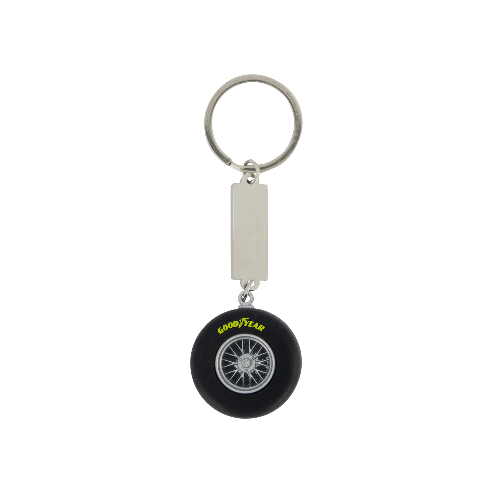 Huf X Goodyear Keychain Black, Unisex, Ekwipunek, inne akcesoria, Srebro, ONESIZE