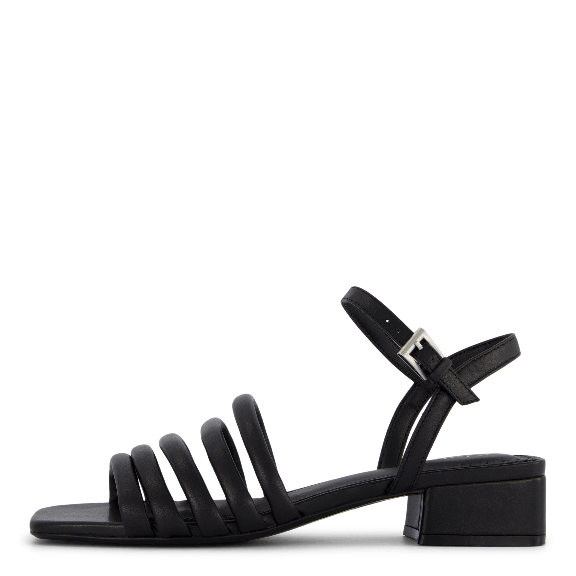 Seren25 Part Black Leather, Female, Shoes, Sandals and Slippers, sandals, Black, UK 5
