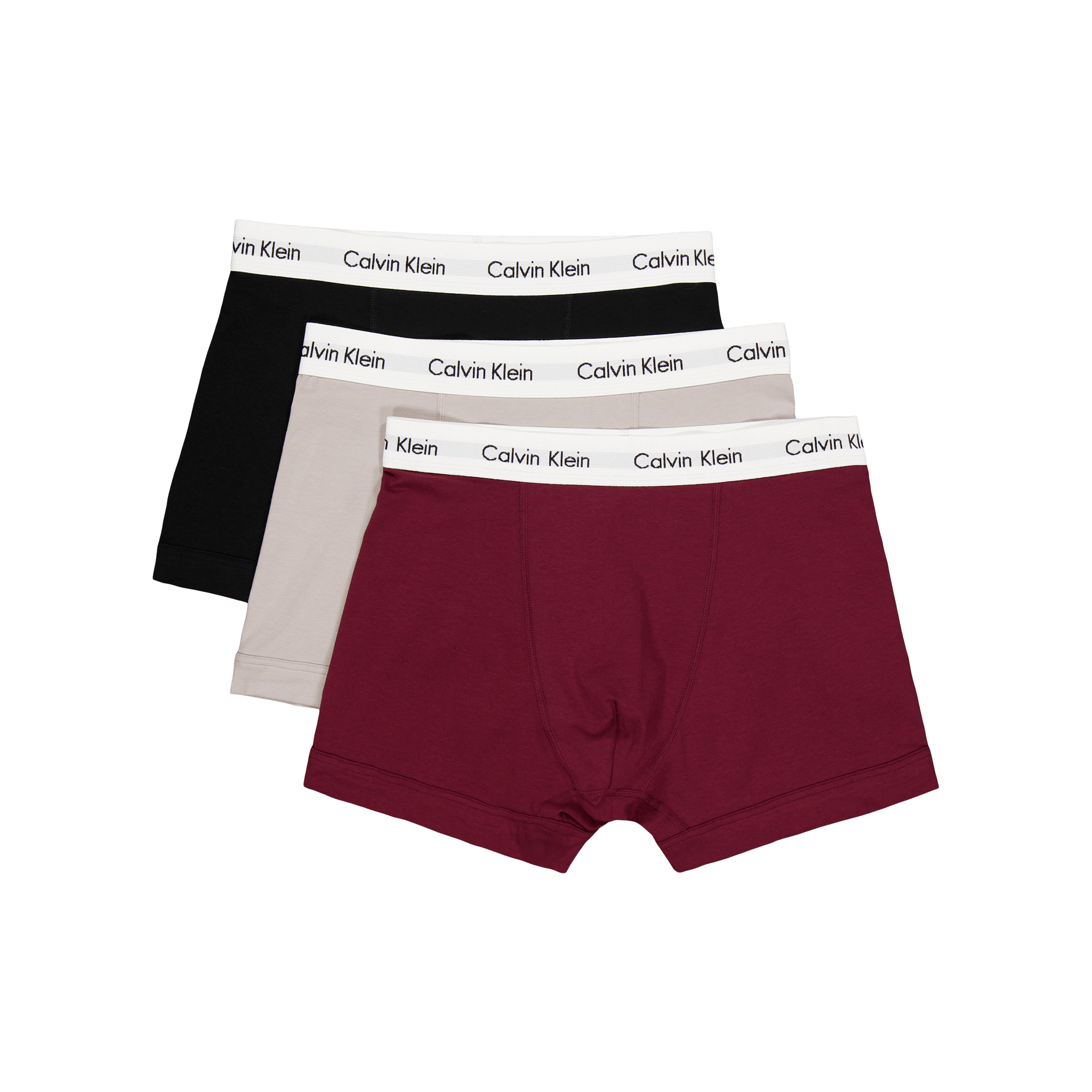 Cotton Stretch Trunk 3pk Multi, Male, Odzież, Bielizna, Czerwony, M