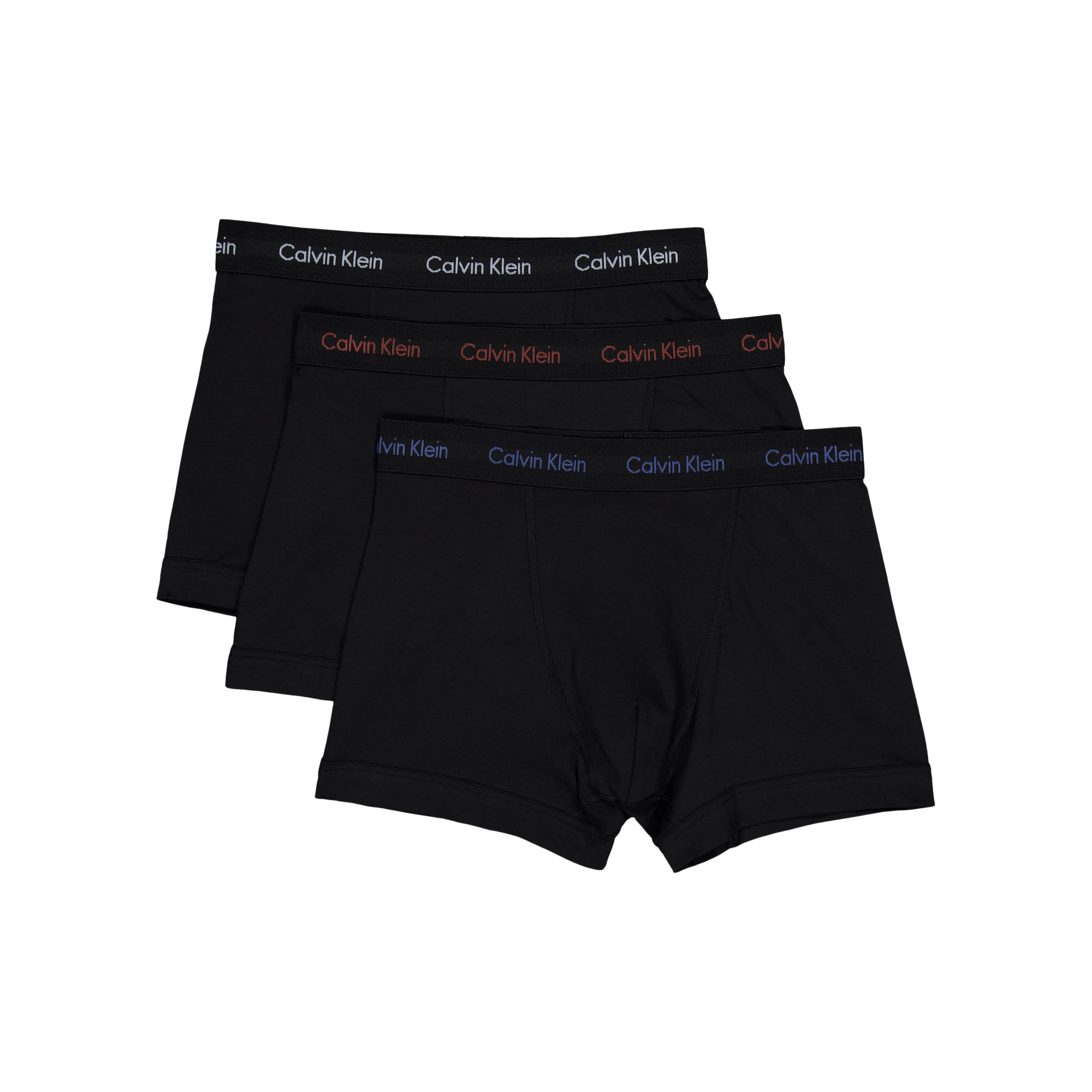 Cotton Stretch Trunk 3pk Black, Male, Odzież, Bielizna, Czarny, S