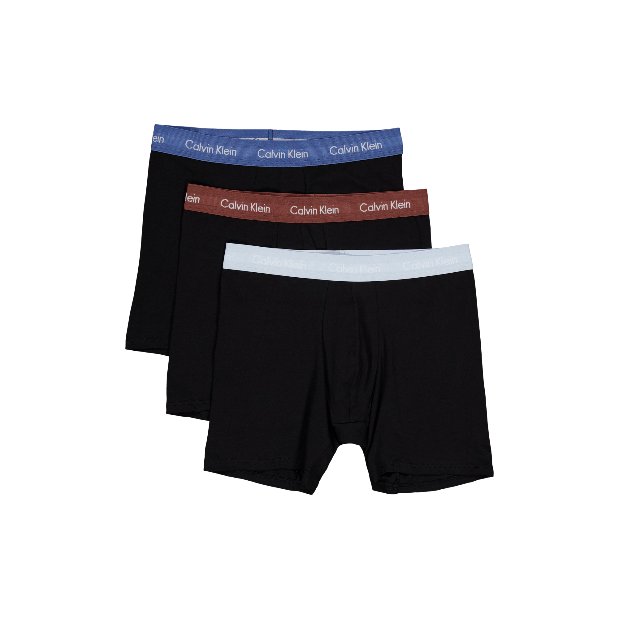 Cotton Stretch Boxer Brief 3pk Black, Male, Odzież, Bielizna, Czarny, XL