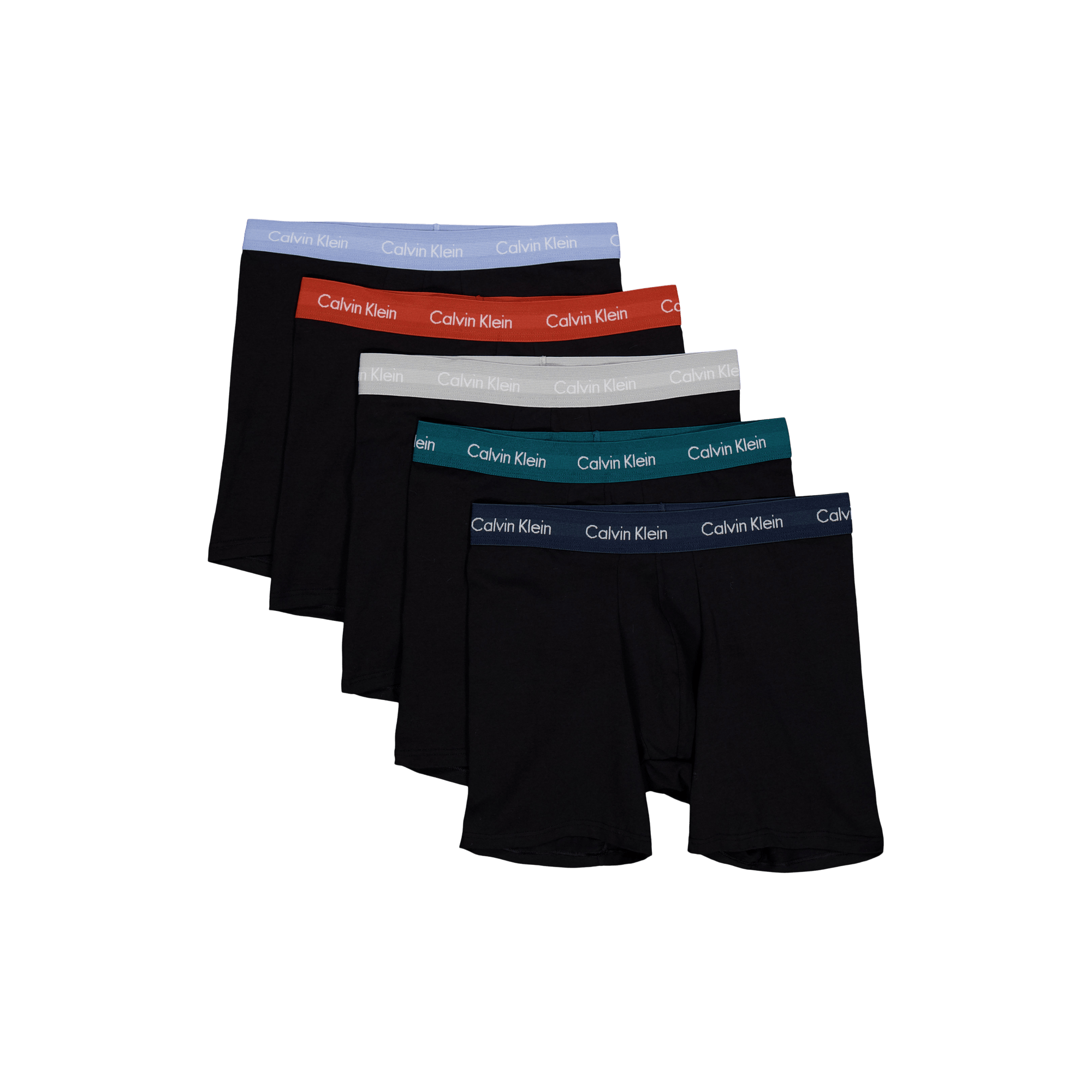 Calvin Klein Cotton Stretch Boxer Brief 5pk, Male, Odzież, Bielizna, Czarny, XL