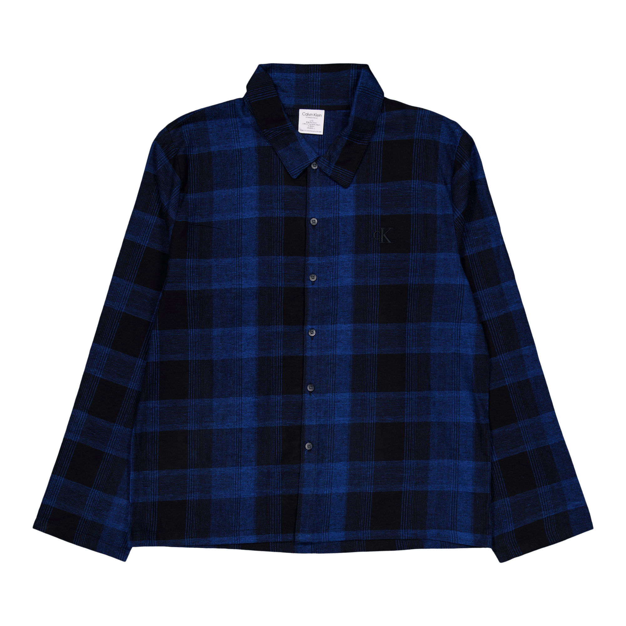 Pure Flannel L/s Button Down Black