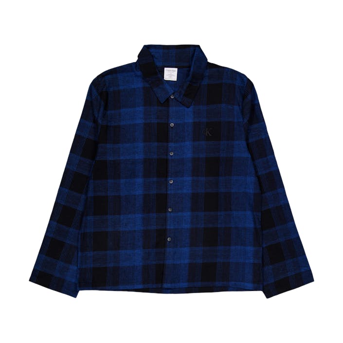 Pure Flannel L/s Button Down Black, Male, Apparels, Shirts, Multi color, M
