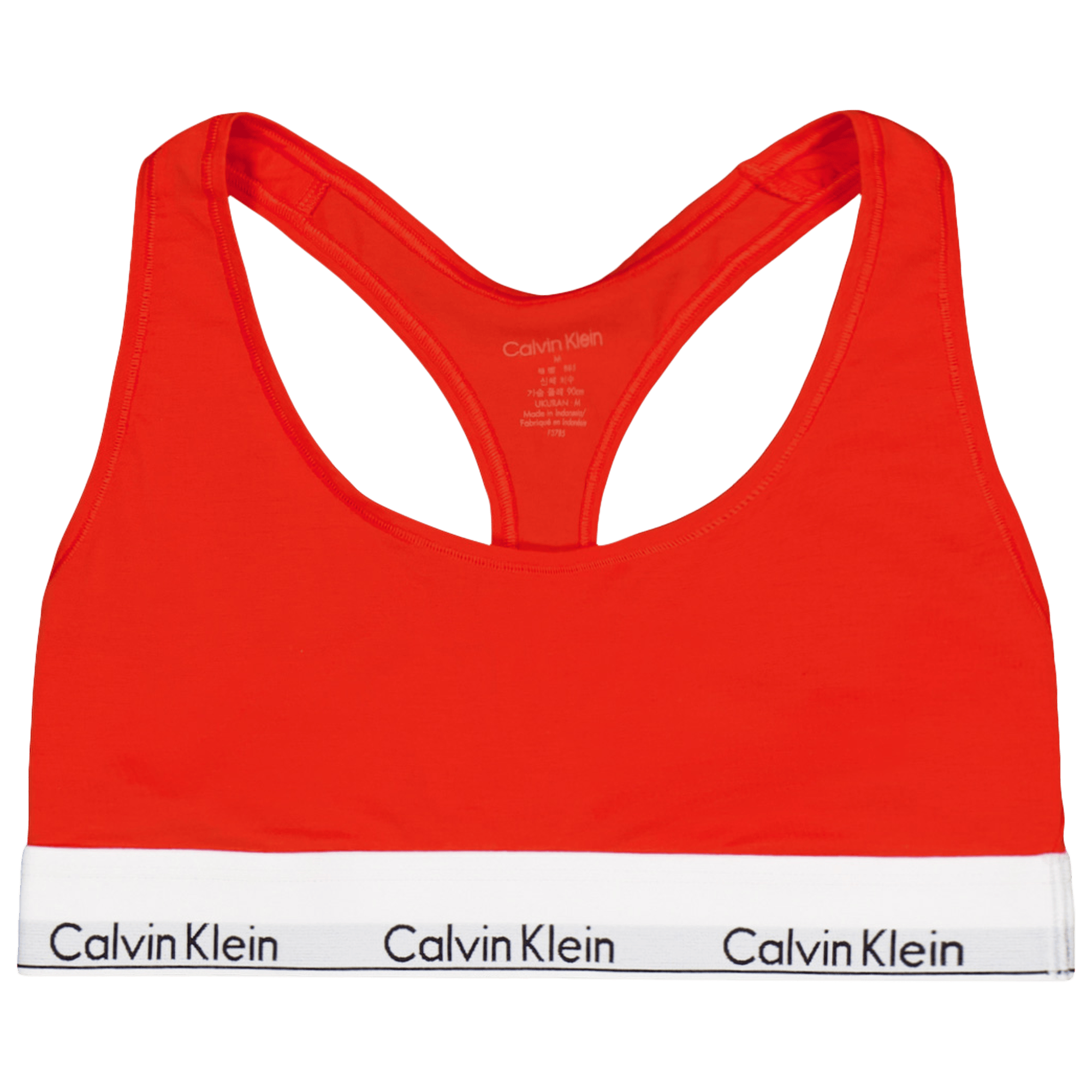 Modern Cotton Unlined Bralette Orange
