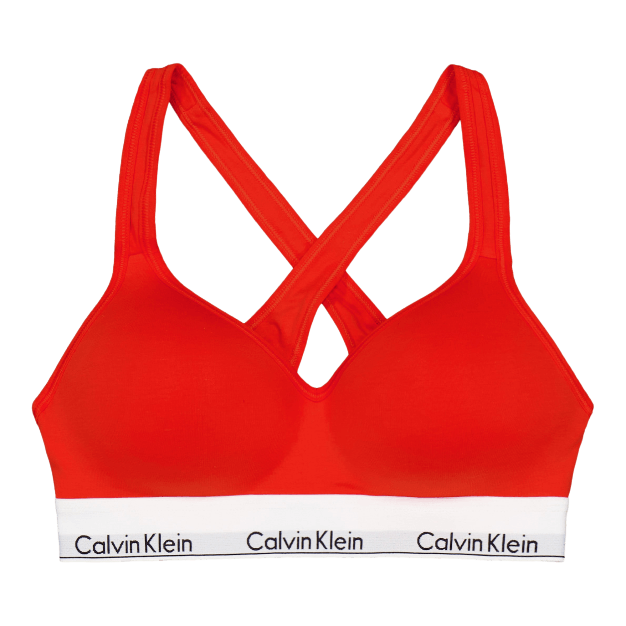 Modern Cotton Lift Bralette Orange, Female, Odevy, Spodná bielizeň, Červená, S