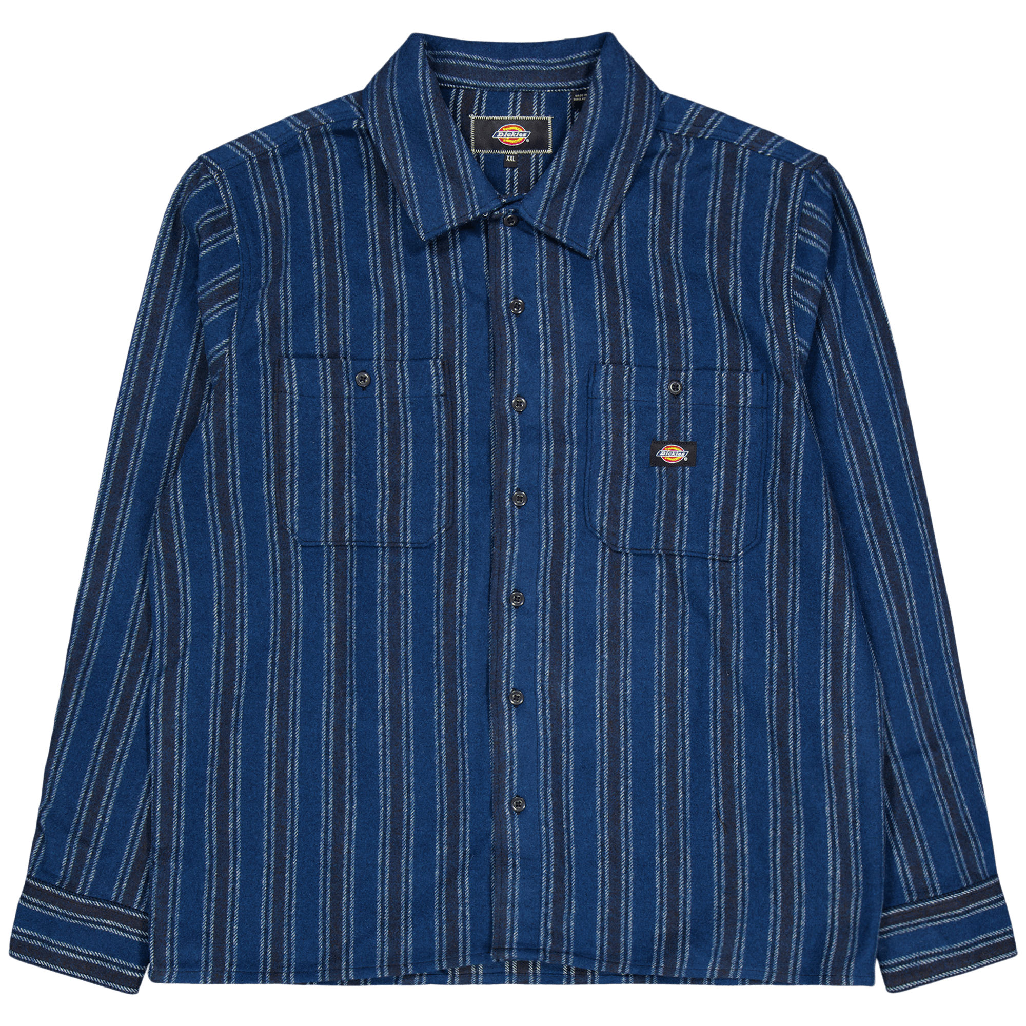 Hope Stripe Shirt Western Stripe Dark, Male, Bekleidung, Tops, Blau, XXL
