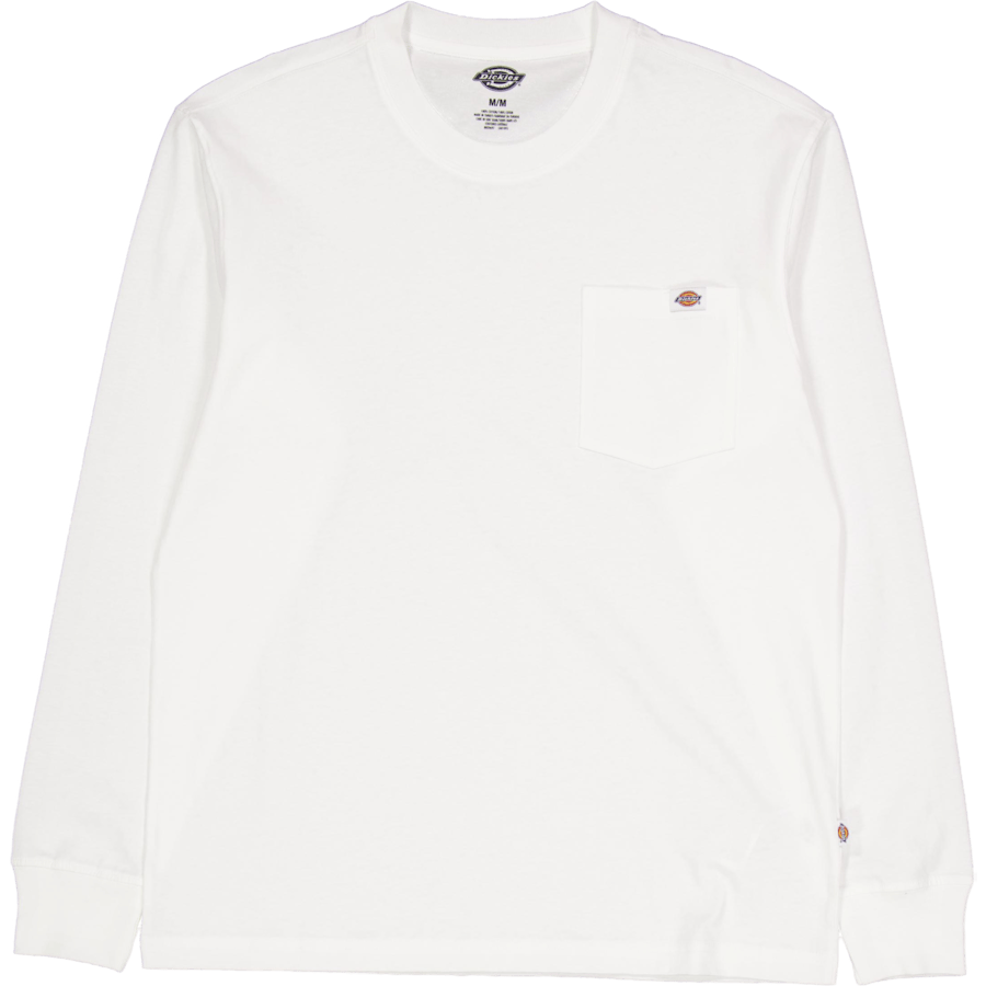 Luray Pocket Tee Ls White