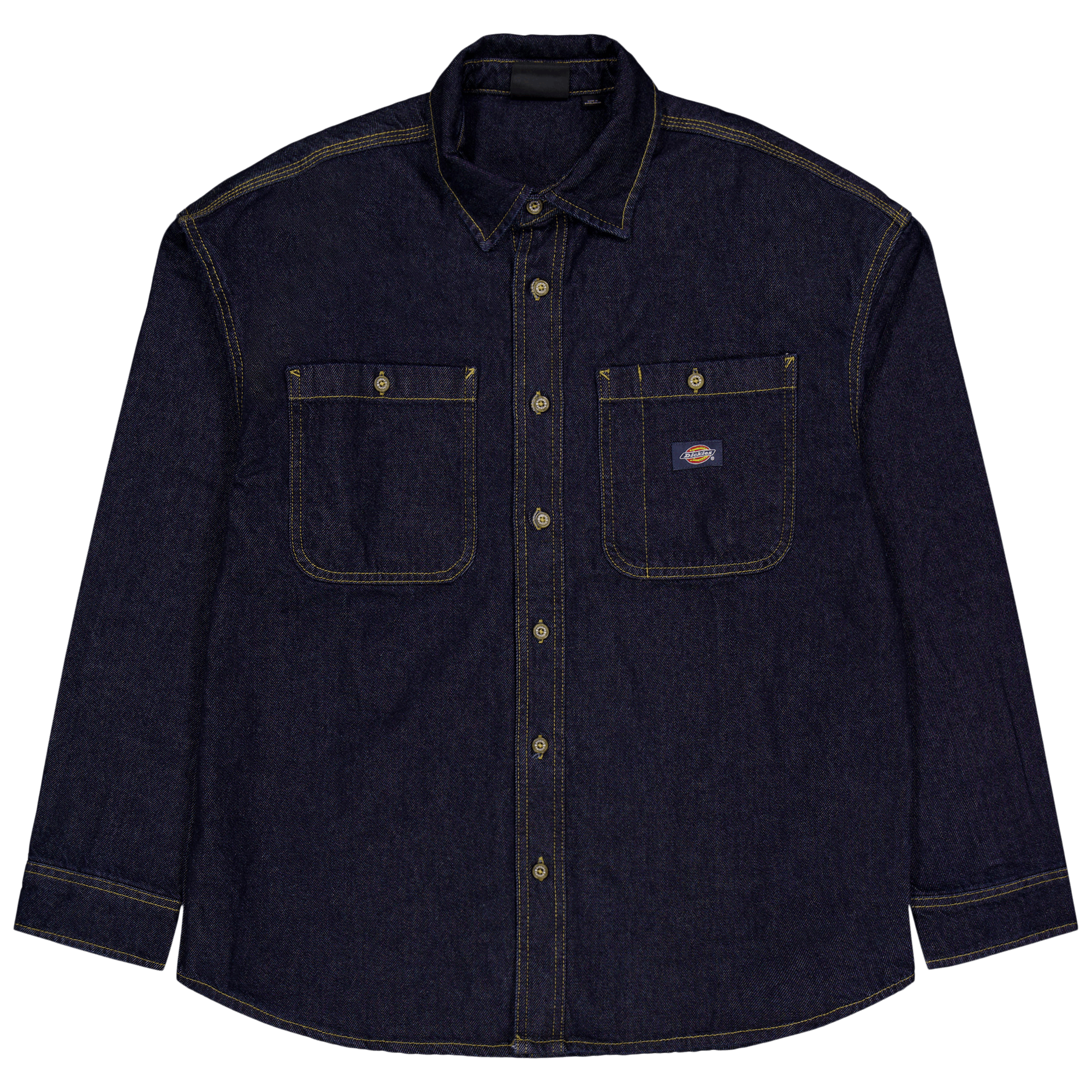 Houston Shirt Rinsed, Male, Kläder, Tops, Blå, XXL