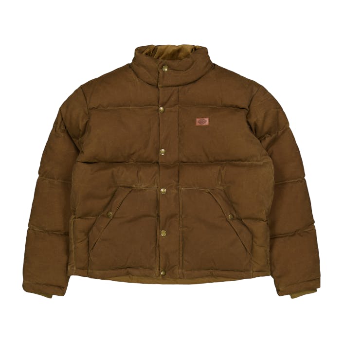 Lucas Waxed Puffer Acorn, Male, Odevy, bundy, Hnedá, XXL