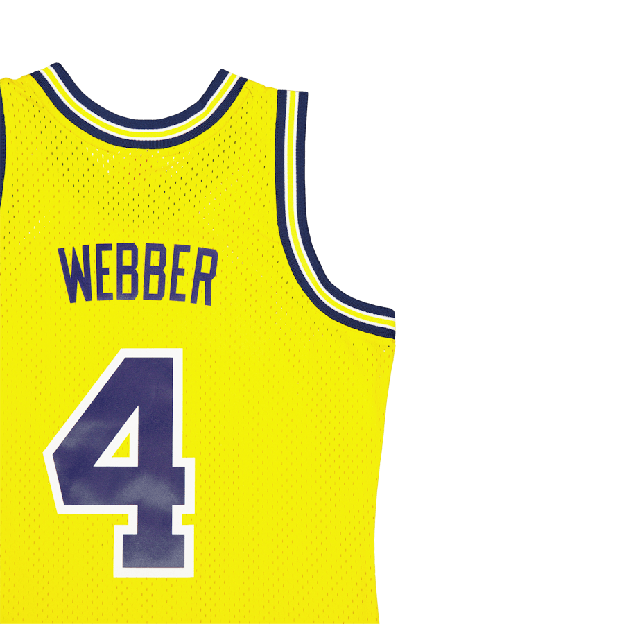 Wolverines Swingman Jersey Web Yellow - Bild 4