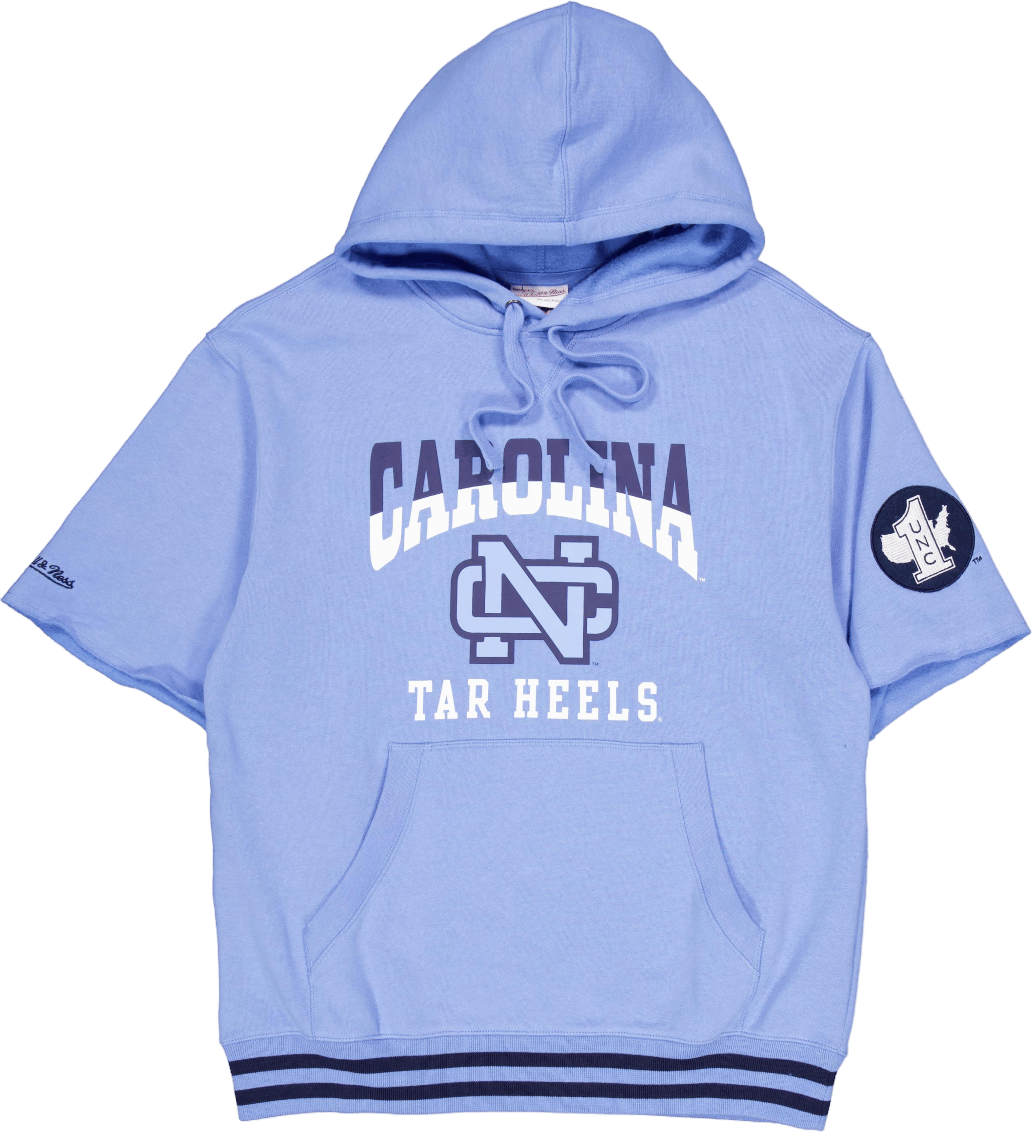 Unc Pre-game Ss Fleece Hoodie Light Blue