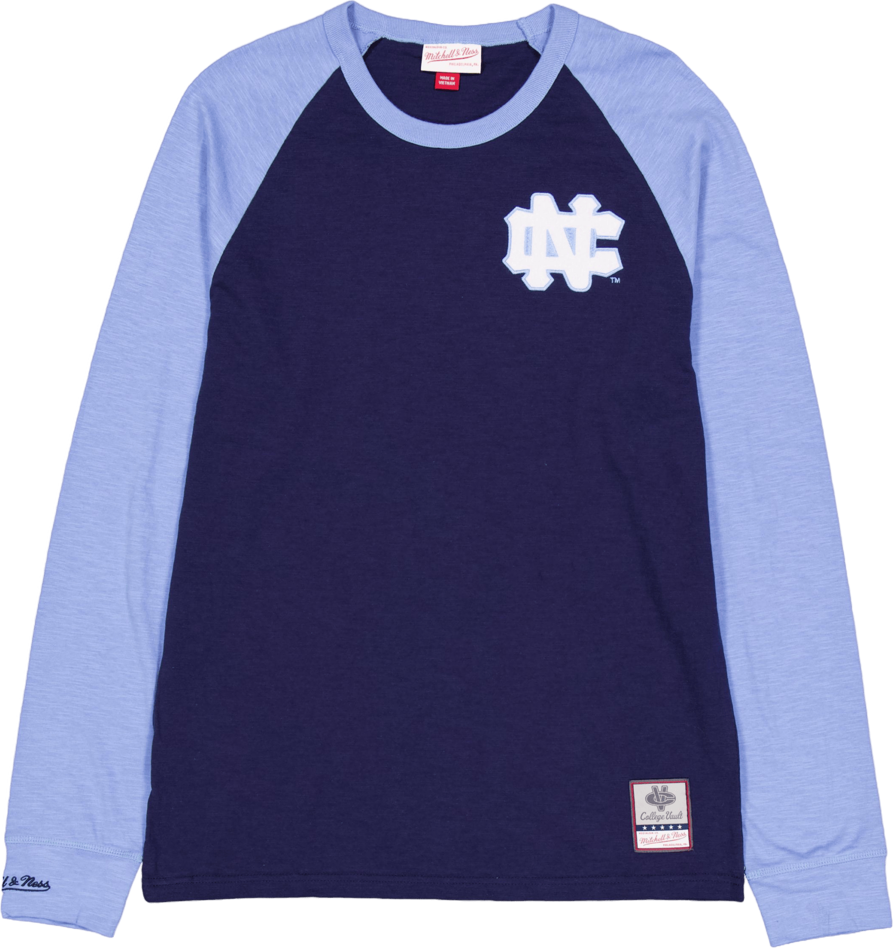 Unc Legendary Slub L/s Tee Navy/light Blue