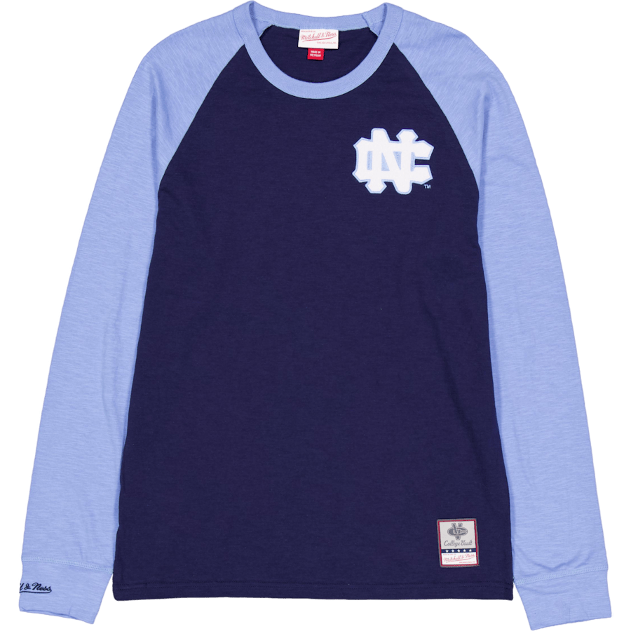 Unc Legendary Slub L/s Tee Navy/light Blue